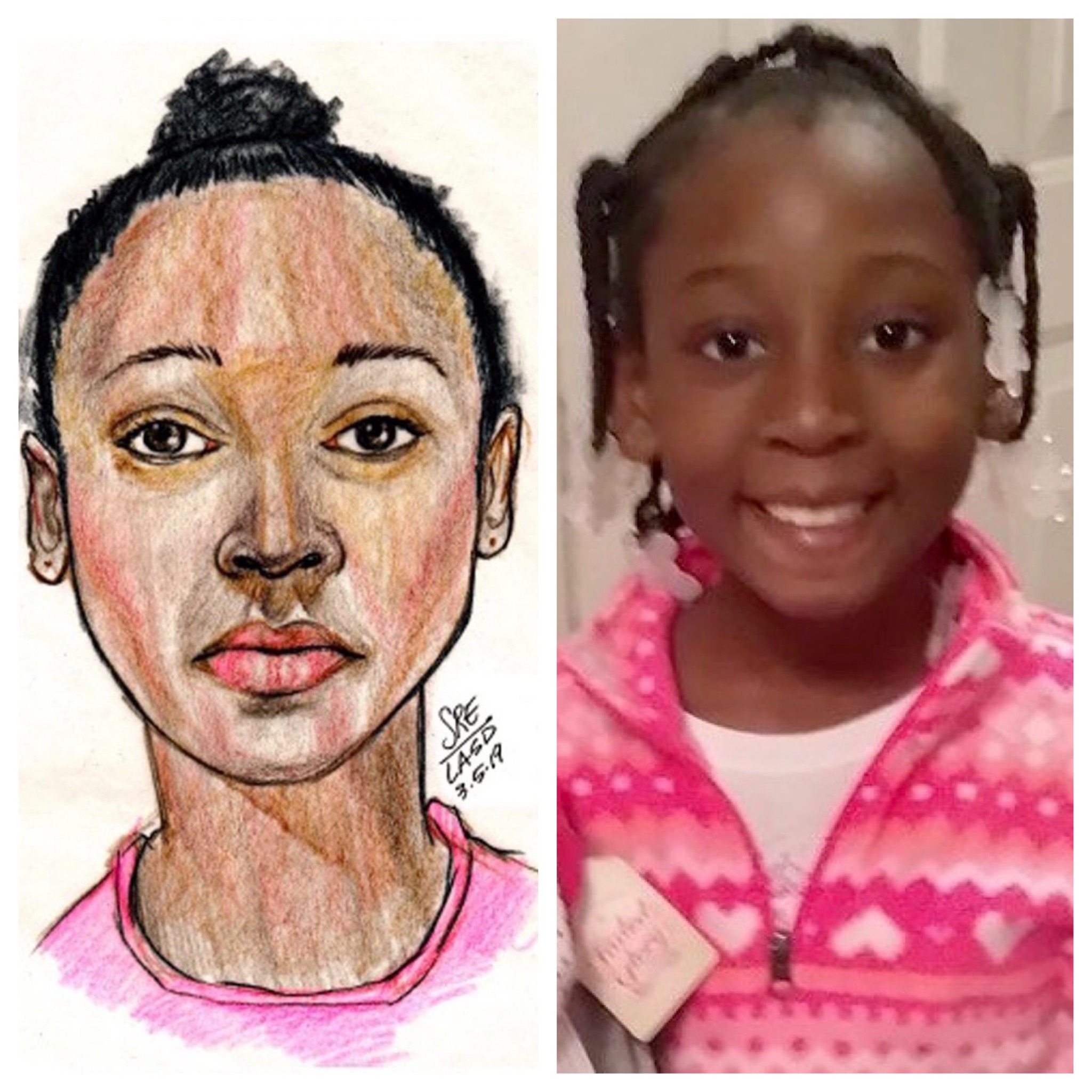 Pictured is 9-year-old Trinity Jones. Courtesy of LASD 