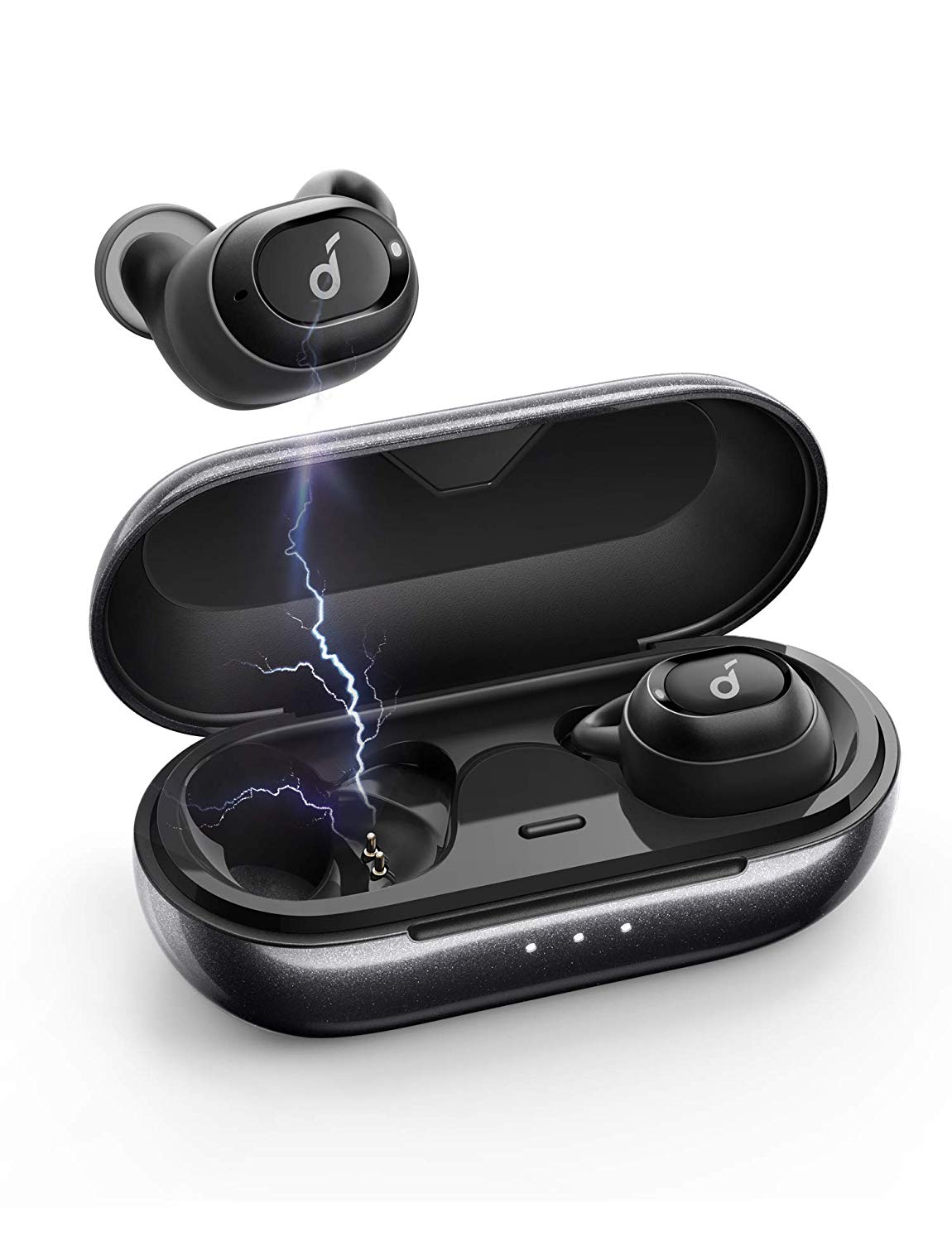 The sleek looking earbuds are designed for comfort and sound quality and on sale for just $49.99 (Photo via Amazon)