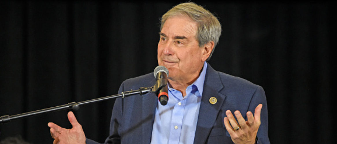 LOUISVILLE, KY - DECEMBER 01: Rep. John Yarmuth speaks during the Protecting Working Families Tour at The Galt House Hotel on December 1, 2017 in Louisville, Kentucky. (Photo by Stephen Cohen/Getty Images for MoveOn.org)