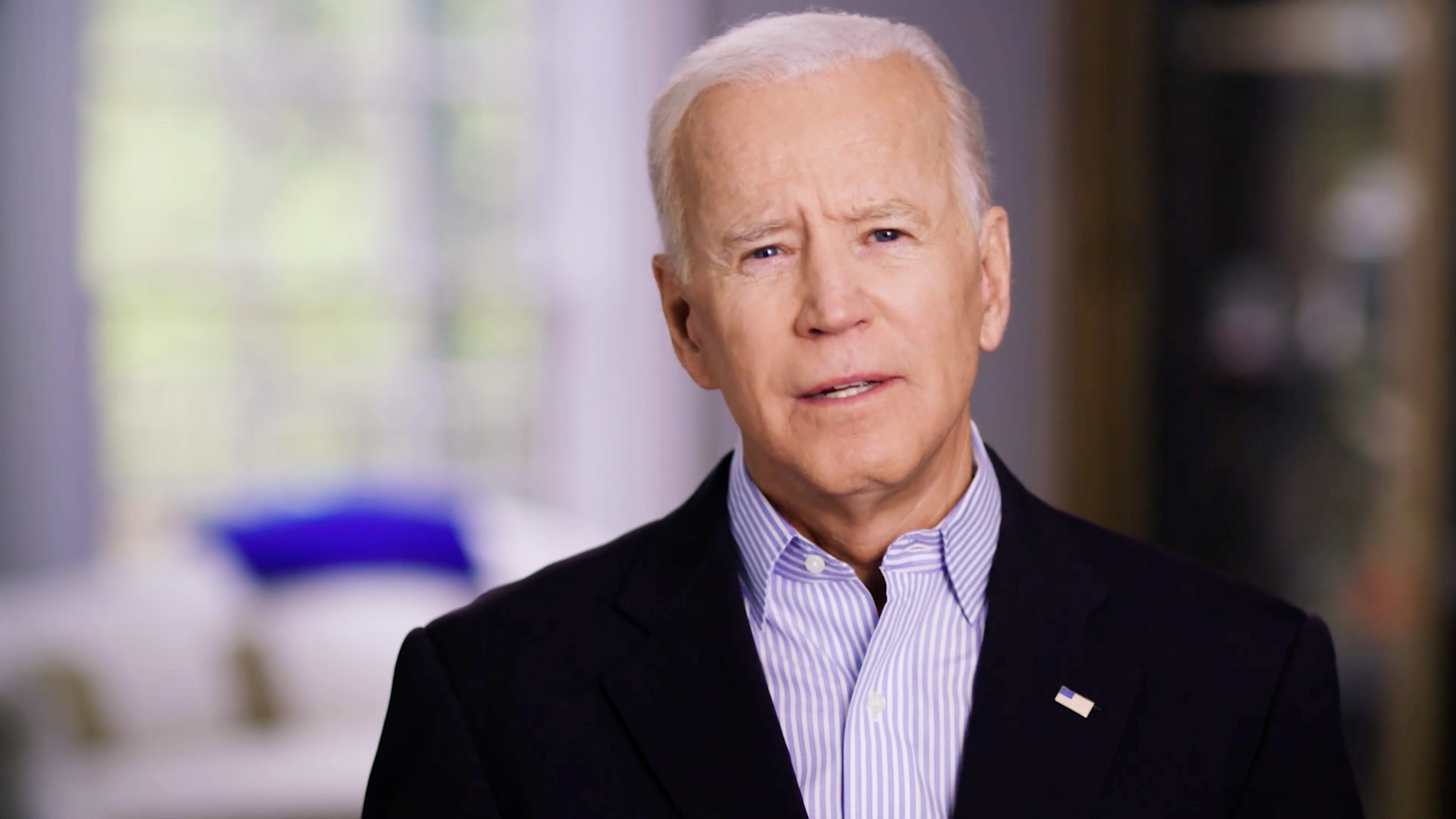 Former U.S. Vice President Joe Biden announces his candidacy for the Democratic presidential nomination in this still image taken from a video released April 25, 2019. BIDEN CAMPAIGN HANDOUT via REUTERS