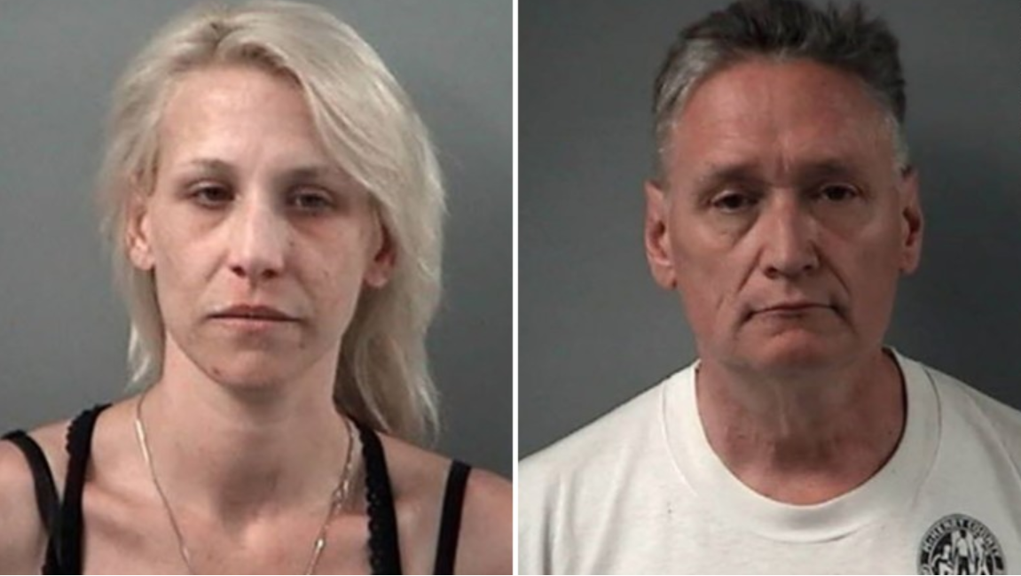 Pictured are JoAnn Cunningham (L) and Andrew Freund Sr. (R). Screenshot/ Crystal Lake Police Department