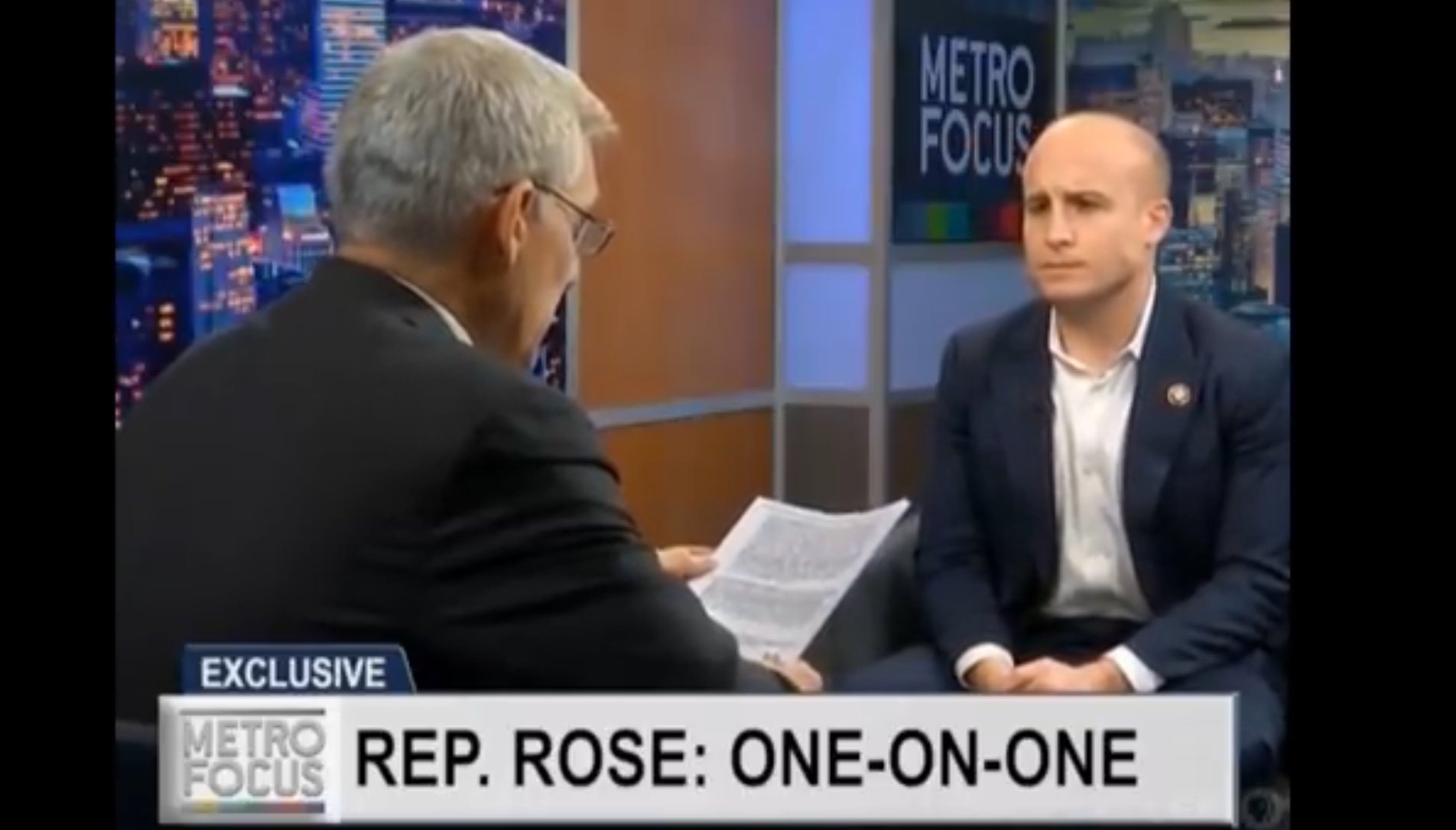 NY Democratic Rep. Max Rose talks about the Green New Deal on MetroFocus, Apr. 3, 2019. YouTube screenshot