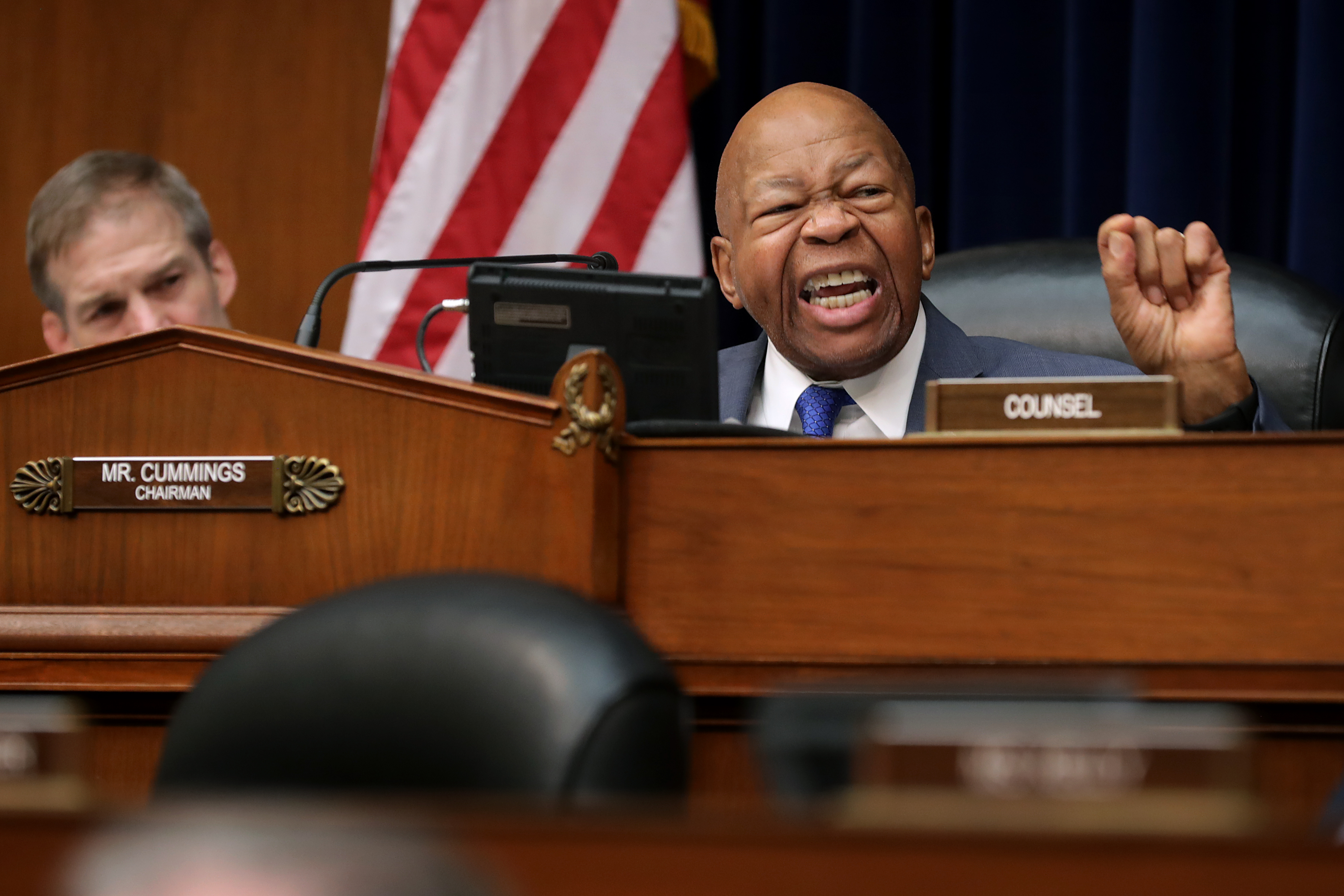 WASHINGTON, DC - FEBRUARY 27: House Oversight and Government Reform Committee Chairman Elijah Cummings (D-MD) makes closing remarks after testimony from Michael Cohen, former attorney and fixer for President Donald Trump, in the Rayburn House Office Building on Capitol Hill February 27, 2019 in Washington, DC. Last year Cohen was sentenced to three years in prison and ordered to pay a $50,000 fine for tax evasion, making false statements to a financial institution, unlawful excessive campaign contributions and lying to Congress as part of special counsel Robert Mueller's investigation into Russian meddling in the 2016 presidential elections. (Photo by Chip Somodevilla/Getty Images)