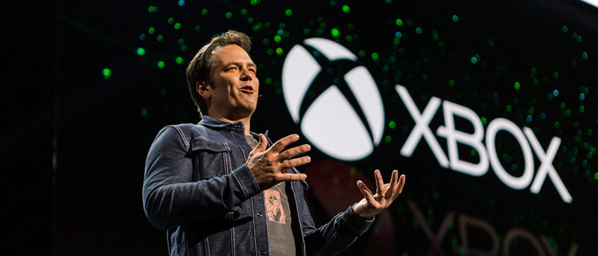 Phil Spencer, Microsoft Corp's Executive Vice President of Gaming, speaks at one of the company's Xbox events in this undated photo released from Microsoft Corporation in Redmond, Washington, U.S. on March 14, 2019. Courtesy Microsoft Corp./Handout via REUTERS