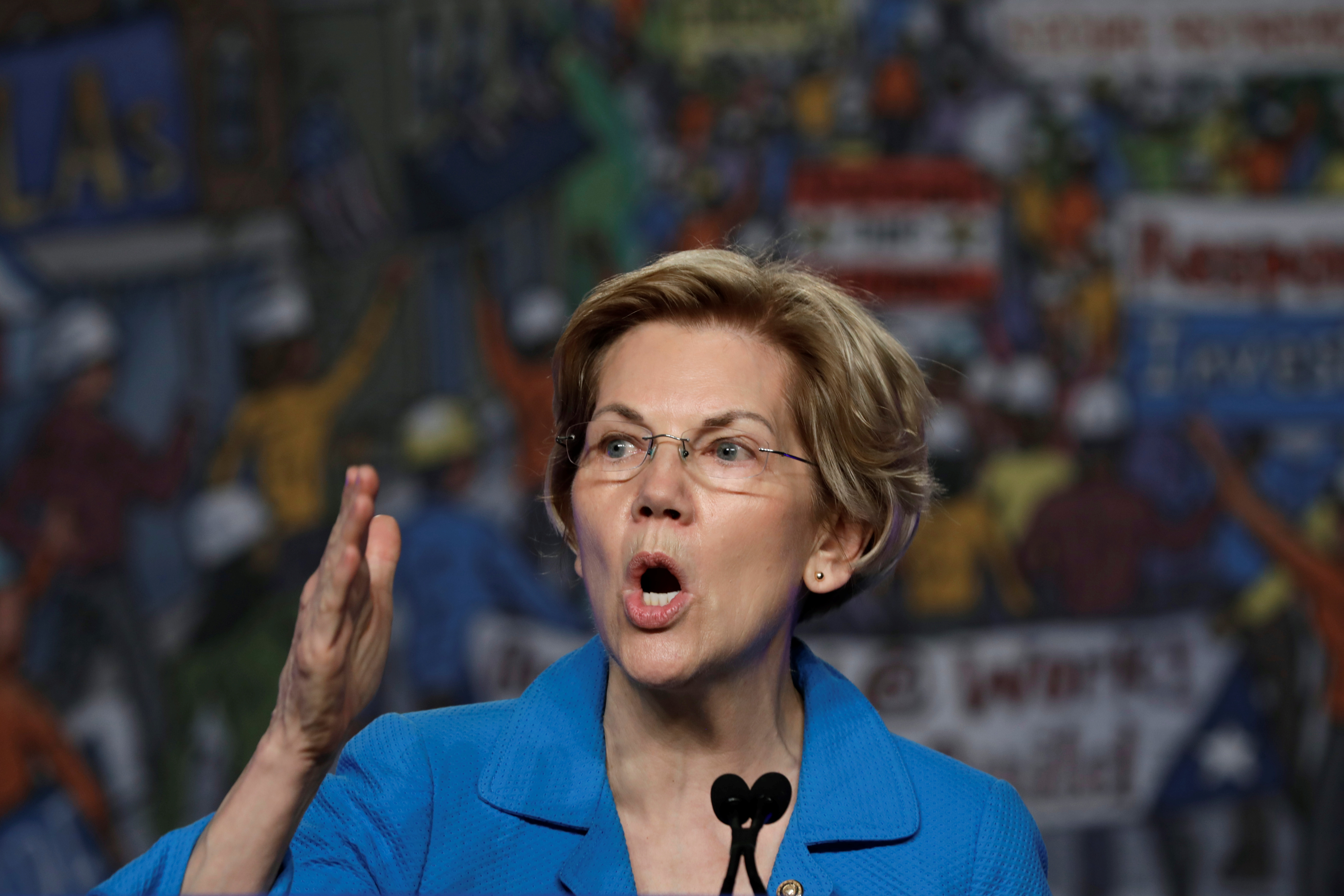 Senator Elizabeth Warren speaks at NABTU legislative conference in Washington