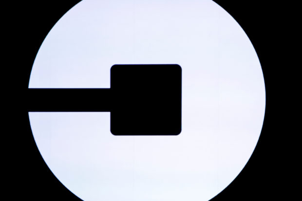 The Uber logo 