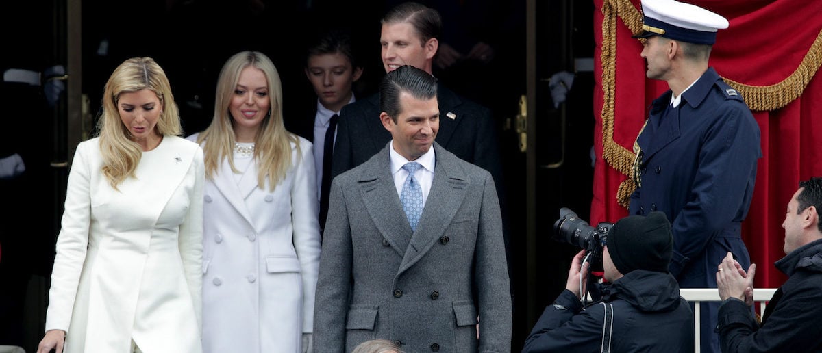 President-Elect Donald Trump's children Ivanka Trump (L), Tiffany Trump, Donald Trump Jr, and Eric Trump arrive on the West Front of the U.S. Capitol on January 20, 2017 in Washington, DC. In today's inauguration ceremony Donald J. Trump becomes the 45th president of the United States. (Photo by Alex Wong/Getty Images)