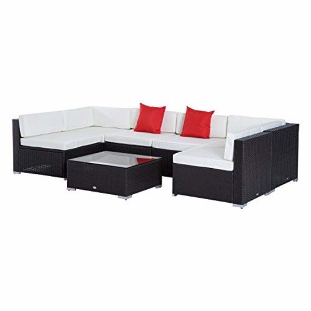 This 7 Piece Outdoor Wicker Sofa Sectional Is 200 Off For A