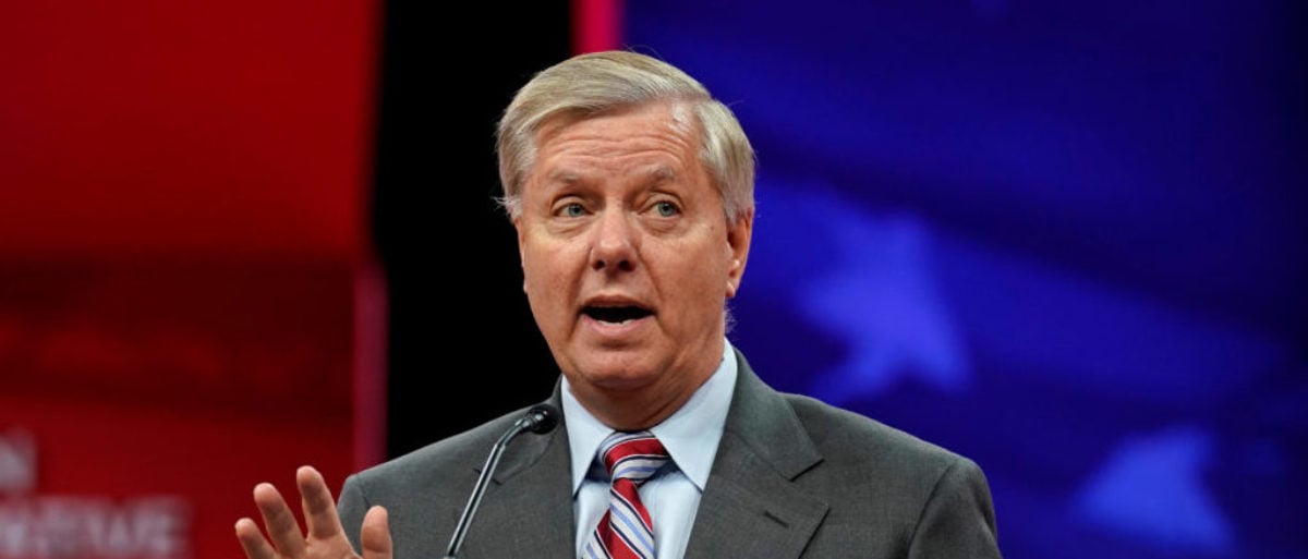 Senator Lindsey Graham (R-SC) speaks at the Conservative Political Action Conference (CPAC) at National Harbor in Oxon Hill, Maryland, U.S., February 28, 2019. REUTERS/Kevin Lamarque