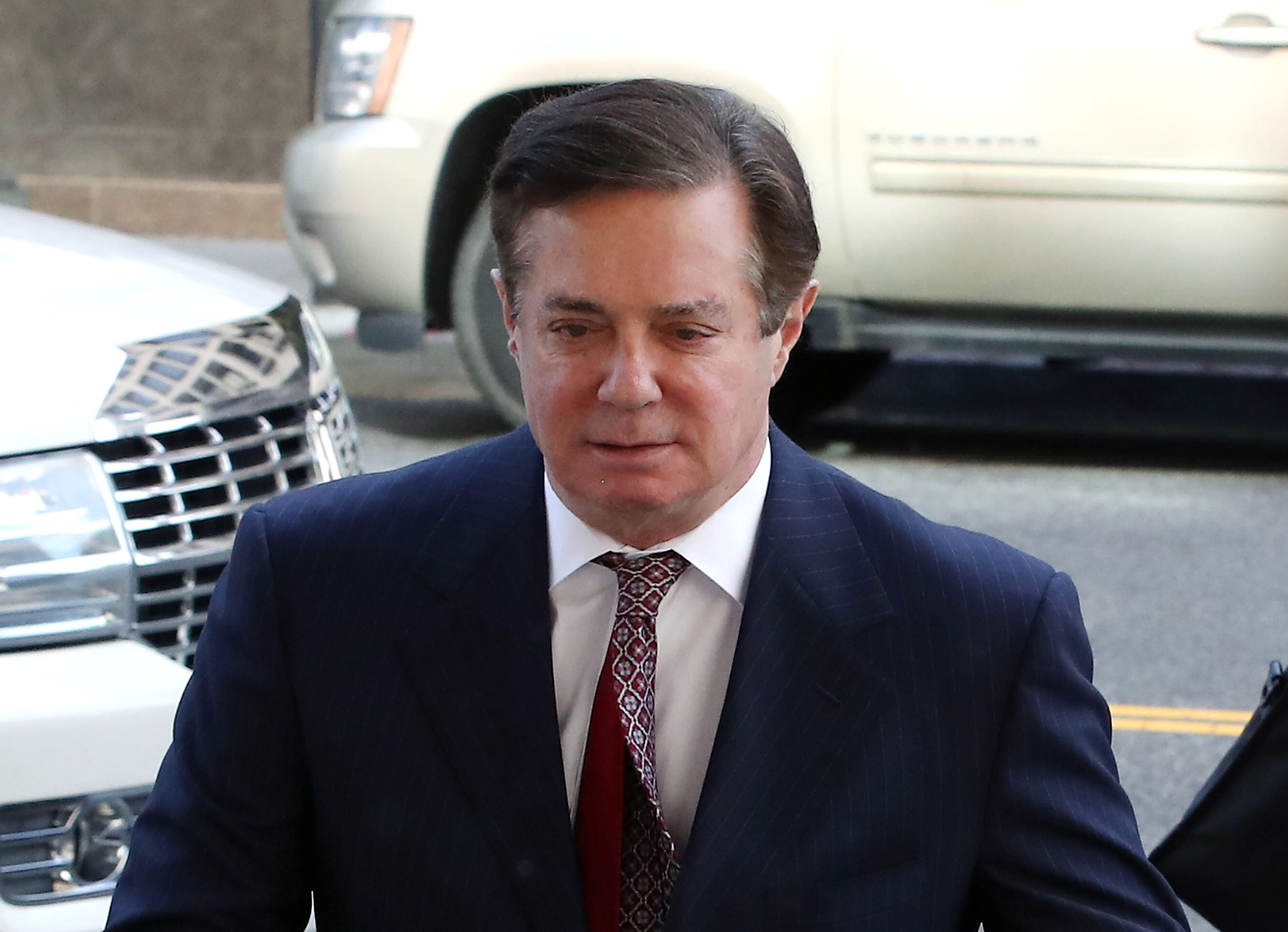 Former Trump campaign manager Paul Manafort arrives at the E. Barrett Prettyman U.S. Courthouse for a hearing on June 15, 2018 in Washington, DC. Photo by Mark Wilson/Getty Images