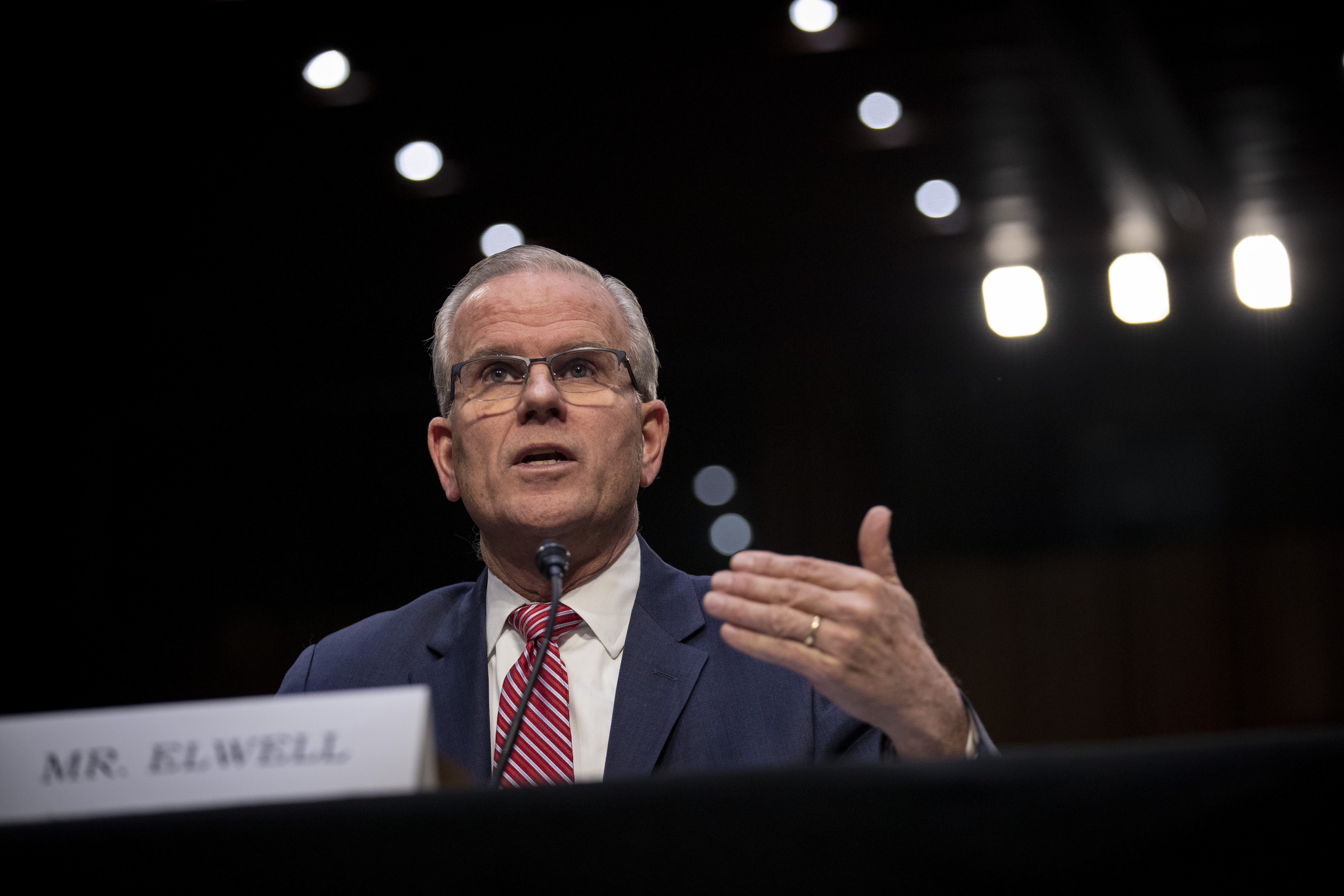 Acting administrator of the Federal Aviation Administration (FAA) Daniel Elwell testifies during a Senate Commerce Subcommittee on Aviation and Space hearing about the current state of airline safety in the Hart Senate Office Building, March 27, 2019 in Washington, DC. (Photo by Drew Angerer/Getty Images)