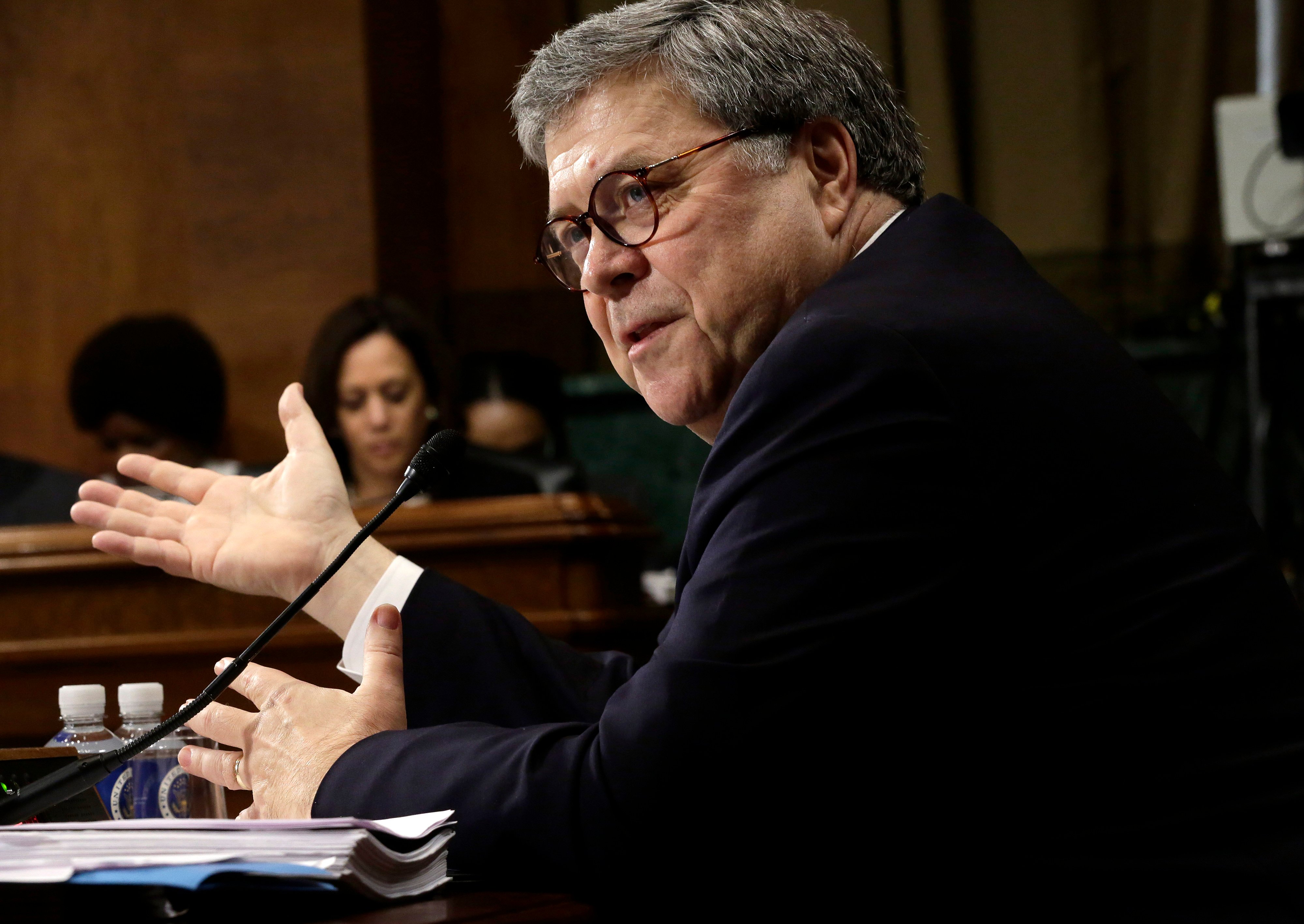 WASHINGTON, DC - MAY 1: U.S. Attorney General William Barr testifies before the Senate Judiciary Committee May 1, 2019 in Washington, DC. Barr testified on the Justice Department's investigation of Russian interference with the 2016 presidential election. (Photo by Alex Wong/Getty Images)
