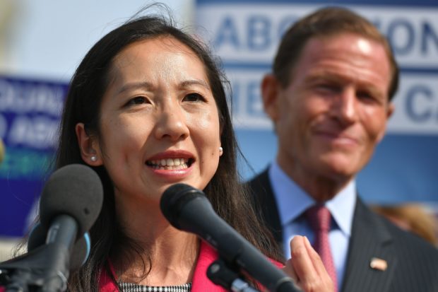 Leana Wen, President of Planned Parenthood, speaks during a press conference on the reintroduction of the "Women's Health Protection Act at the House Triangle of the US Capitol in Washington, DC, on May 23, 2019. (MANDEL NGAN/AFP/Getty Images)