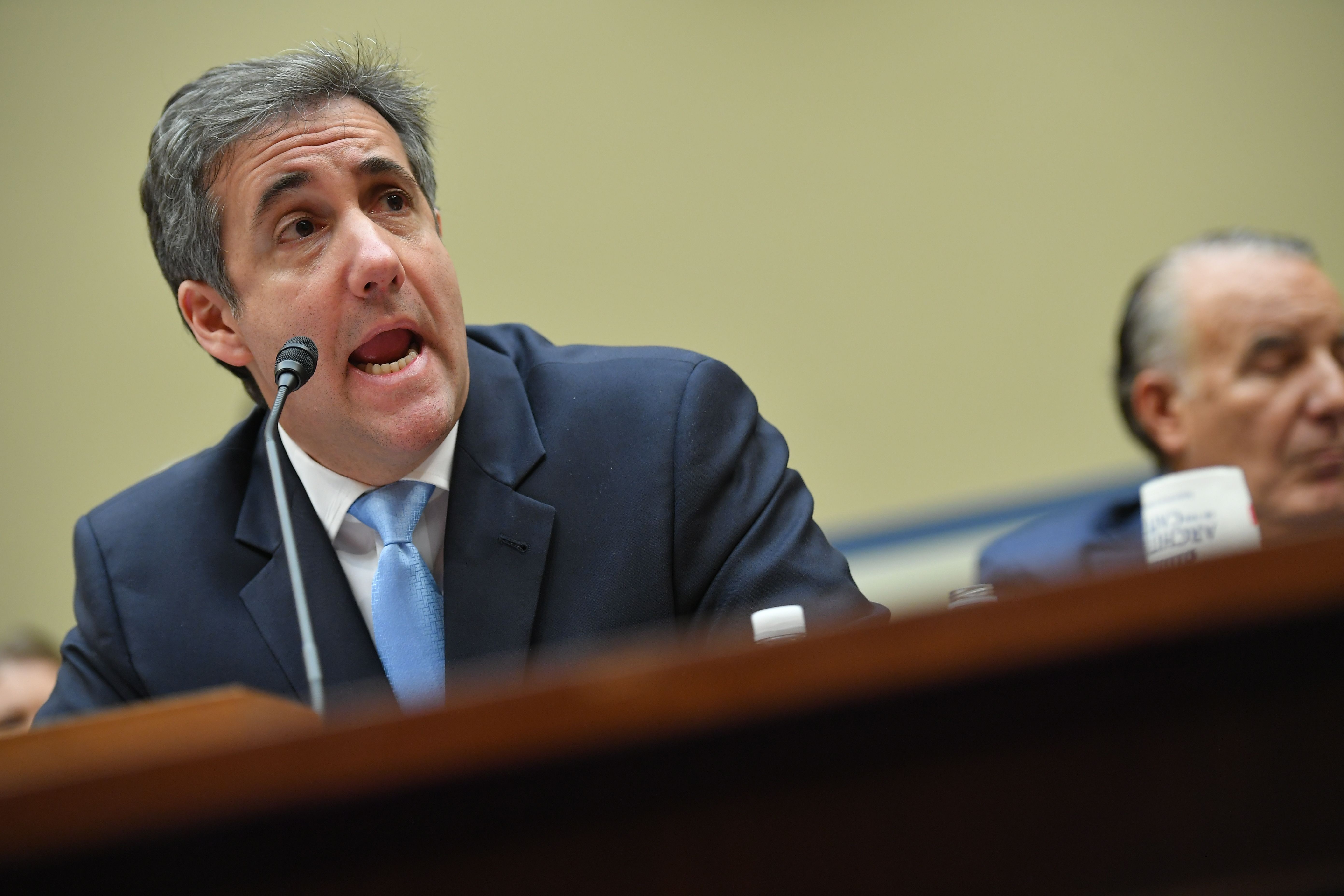 Michael Cohen testifies before the House Oversight and Reform Committee on February 27, 2019. (Mandel Ngan/AFP/Getty Images)
