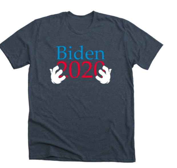 "Creepy Uncle Joe' is back and ready to take his "hands on" approach to the campaign trail (Photo via Bonfire) 
