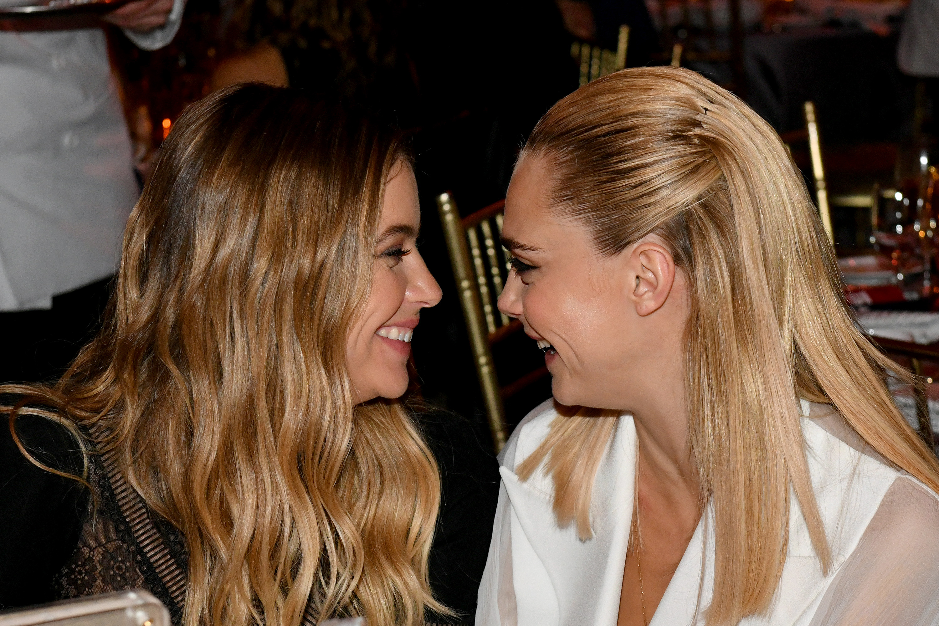 Ashley Benson and Cara Delevingne attend TrevorLIVE NY 2019 at Cipriani Wall Street on June 17, 2019 in New York City. (Photo by Craig Barritt/Getty Images for The Trevor Project)