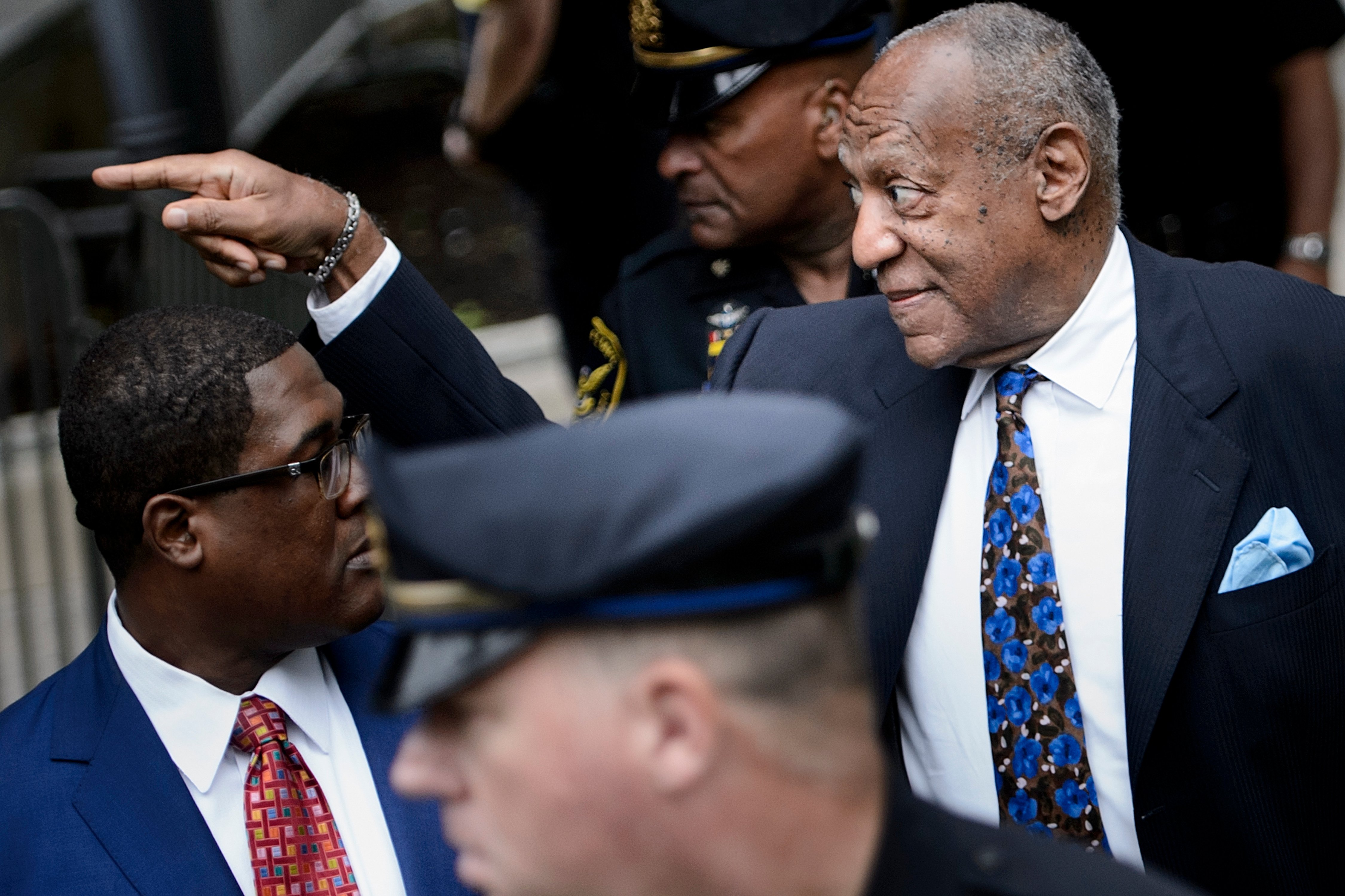 US actor Bill Cosby arrives at court on September 24, 2018 in Norristown, Pennsylvania to face sentencing for his sexual assault case. (Photo credit BRENDAN SMIALOWSKI/AFP/Getty Images)