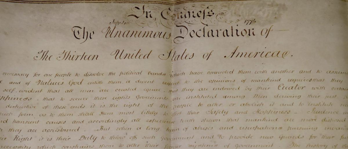 rough draft of declaration of independence