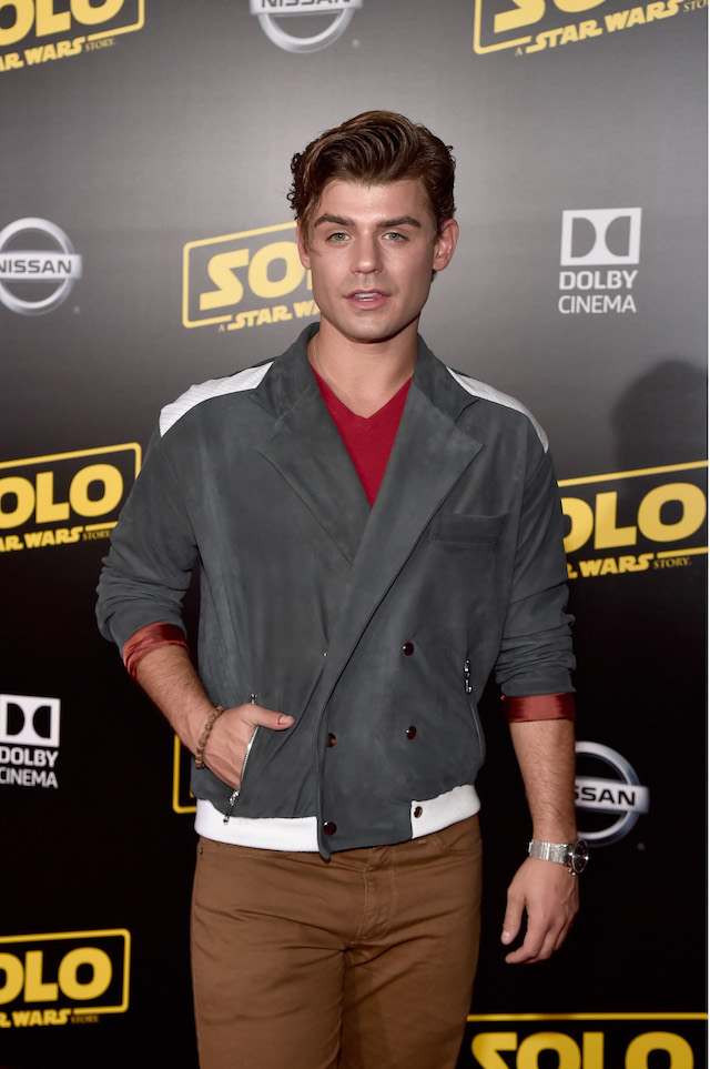 Actor Garrett Clayton attends the world premiere of ?Solo: A Star Wars Story? in Hollywood on May 10, 2018. (Photo by Alberto E. Rodriguez/Getty Images for Disney)