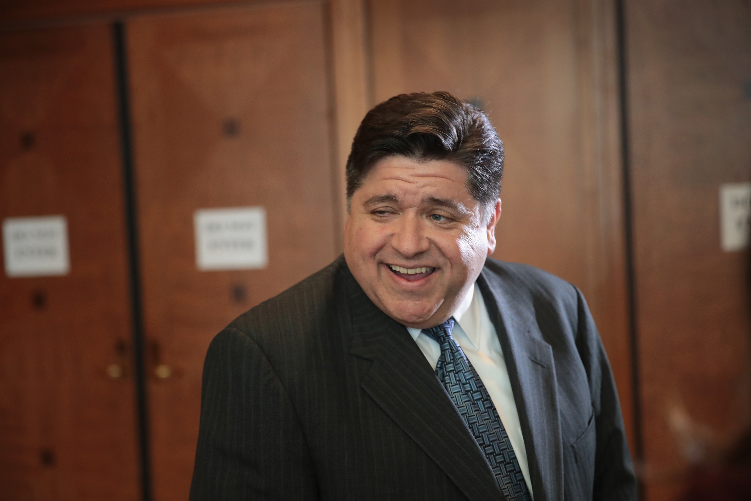 Illinois Gov. J.B. Pritzker attends the Idas Legacy Fundraiser Luncheon on April 12, 2018 in Chicago, Illinois. (Scott Olson/Getty Images)