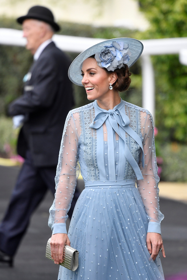 Kate Middleton Turns Heads In Sheer Blue Dress At 2019 Royal Ascot ...