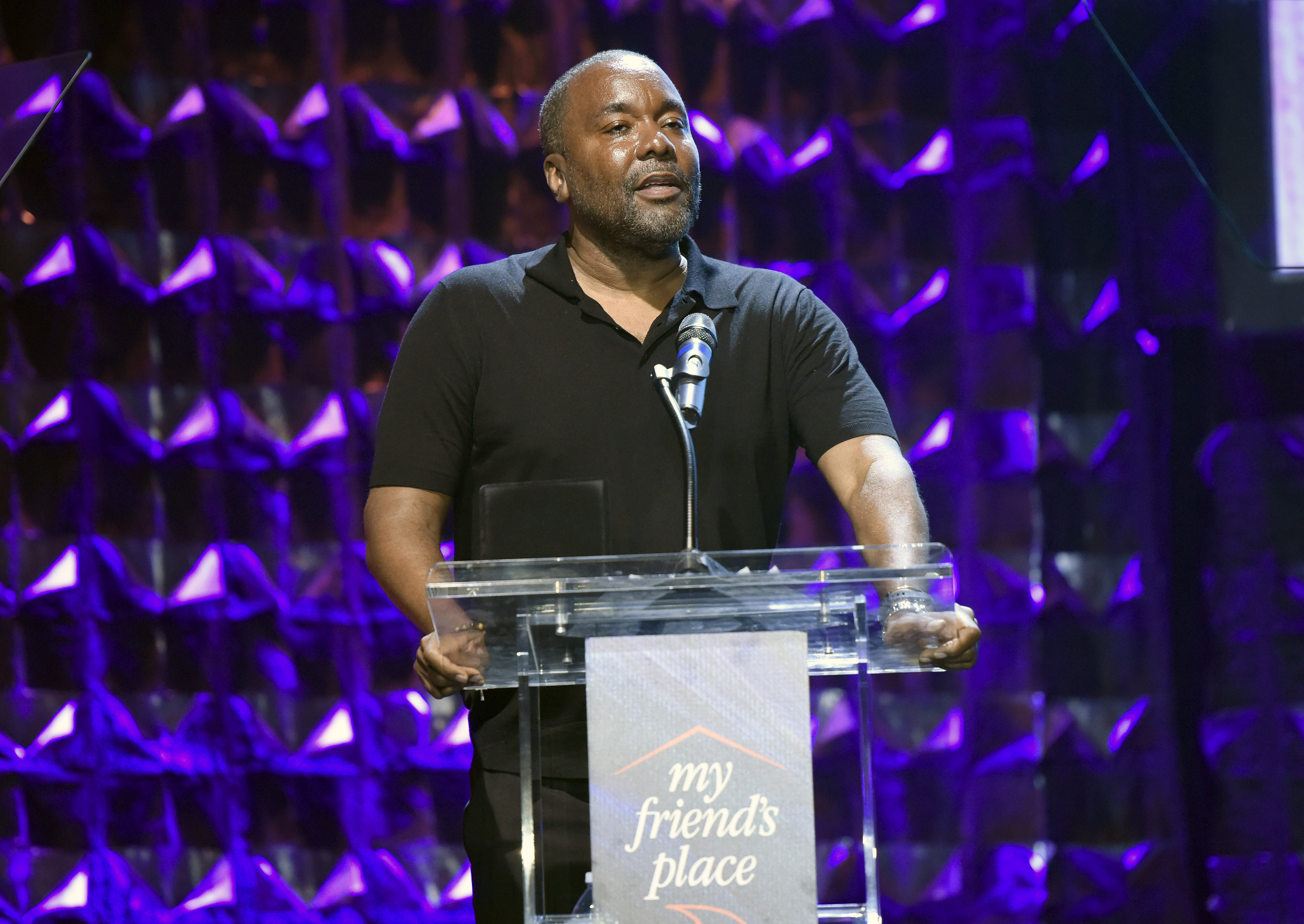 Honoree Lee Daniels speaks onstage at Ending Youth Homelessness: A Benefit for My Friend's Place at Hollywood Palladium on April 06, 2019 in Los Angeles, California. (Photo by Vivien Killilea/Getty Images for My Friend's Place)