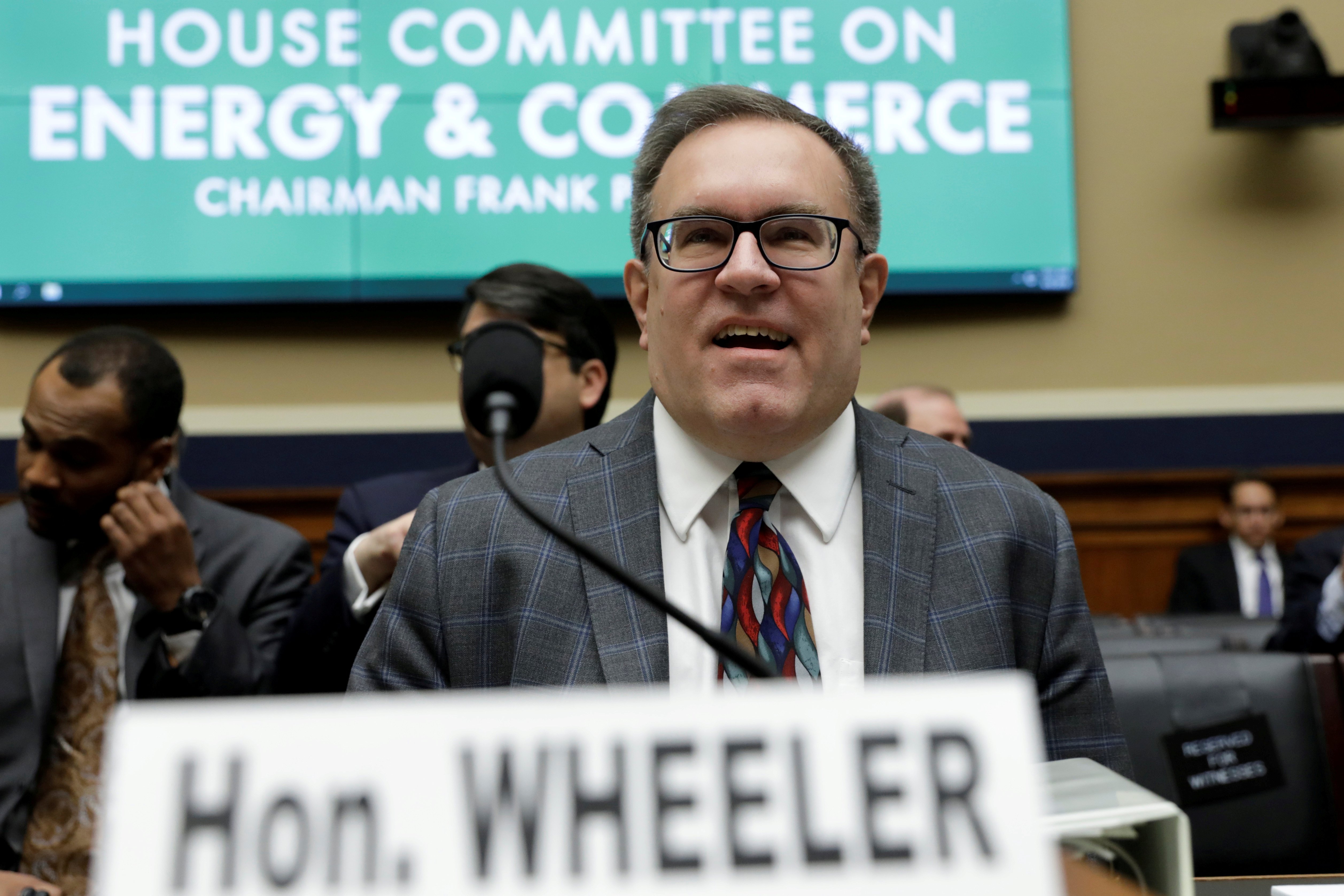 EPA Administrator Andrew Wheeler testifies before a House Energy and Commerce Environment and Climate Change Subcommittee hearing