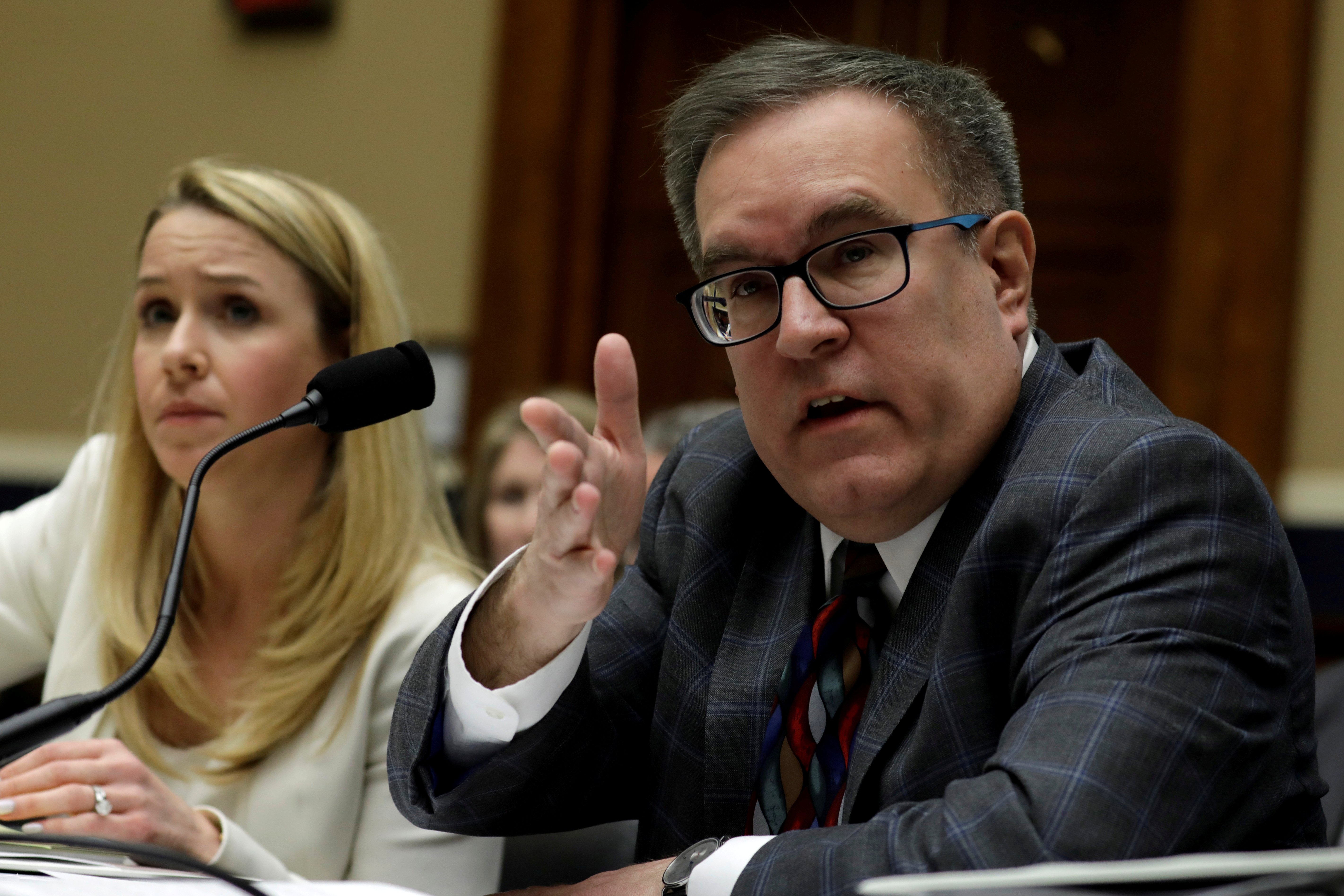 EPA Administrator Andrew Wheeler testifies before a House Energy and Commerce Environment and Climate Change Subcommittee hearing