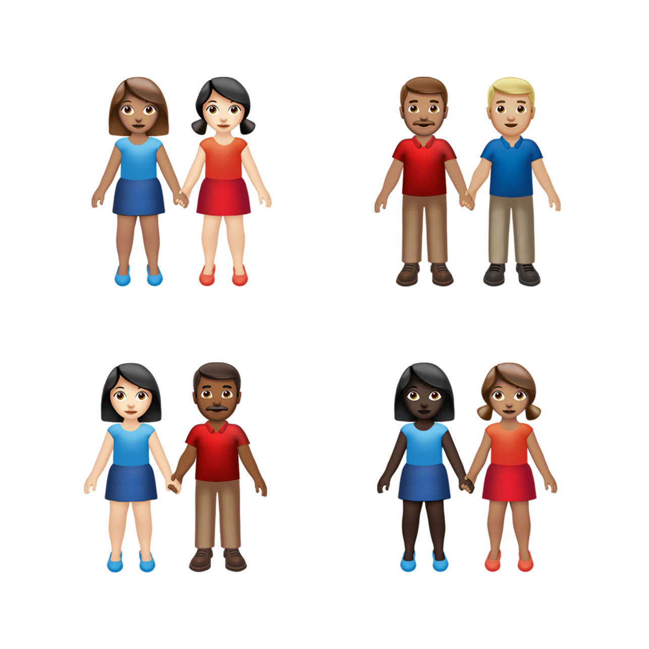 Apple's interracial, same-sex couples. (Download/Apple, Inc.)