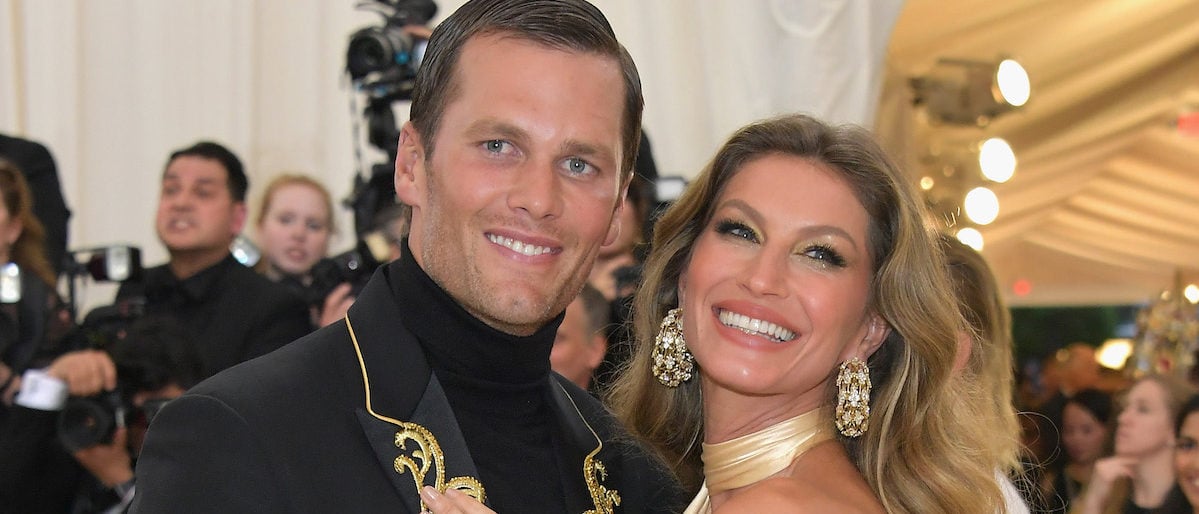 Tom Brady and Gisele Bundchen attends the Heavenly Bodies: Fashion & The Catholic Imagination Costume Institute Gala at The Metropolitan Museum of Art on May 7, 2018 in New York City. (Photo by Neilson Barnard/Getty Images)
