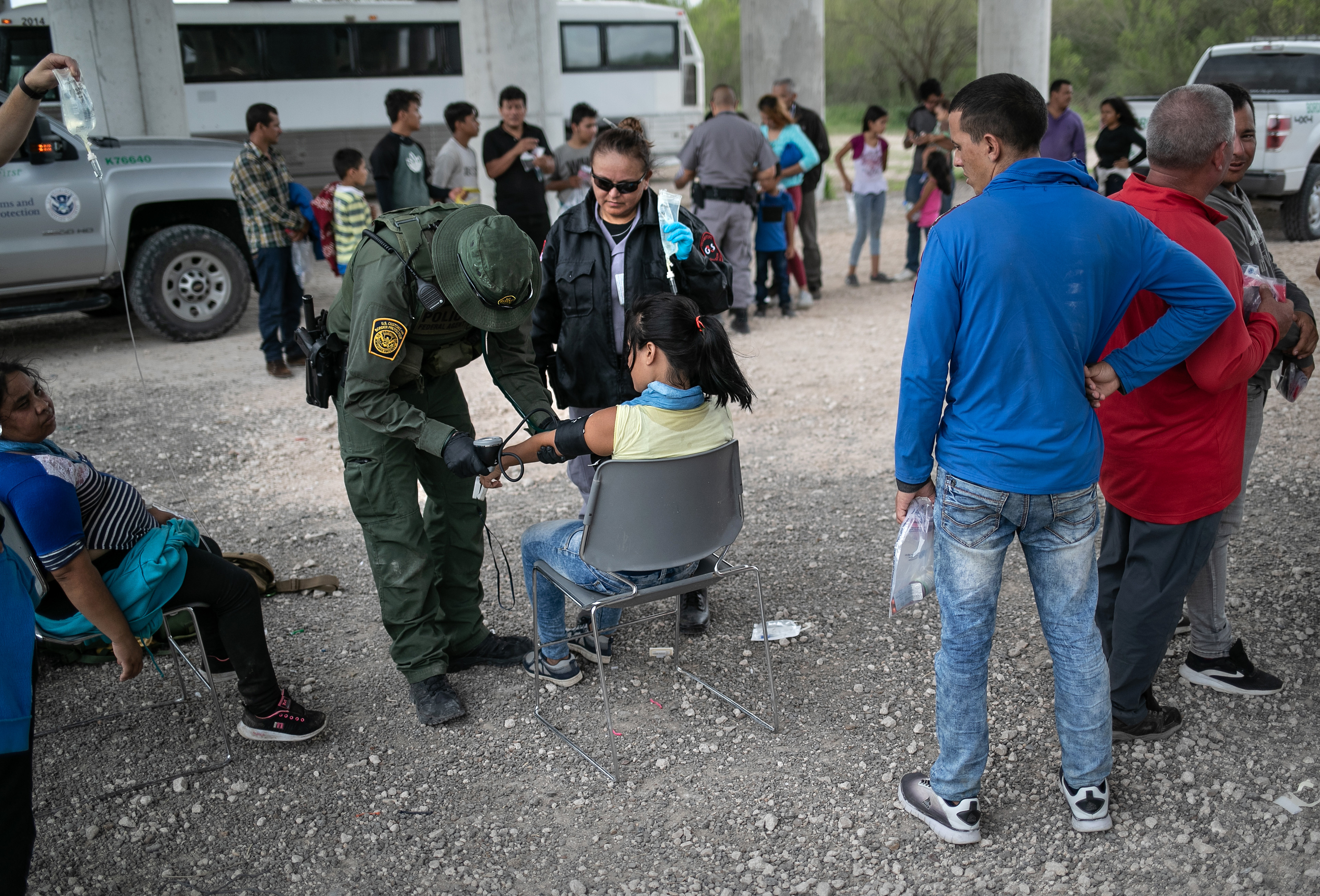 US Border Patrol Receives Asylum Seekers In Texas' Rio Grande Valley