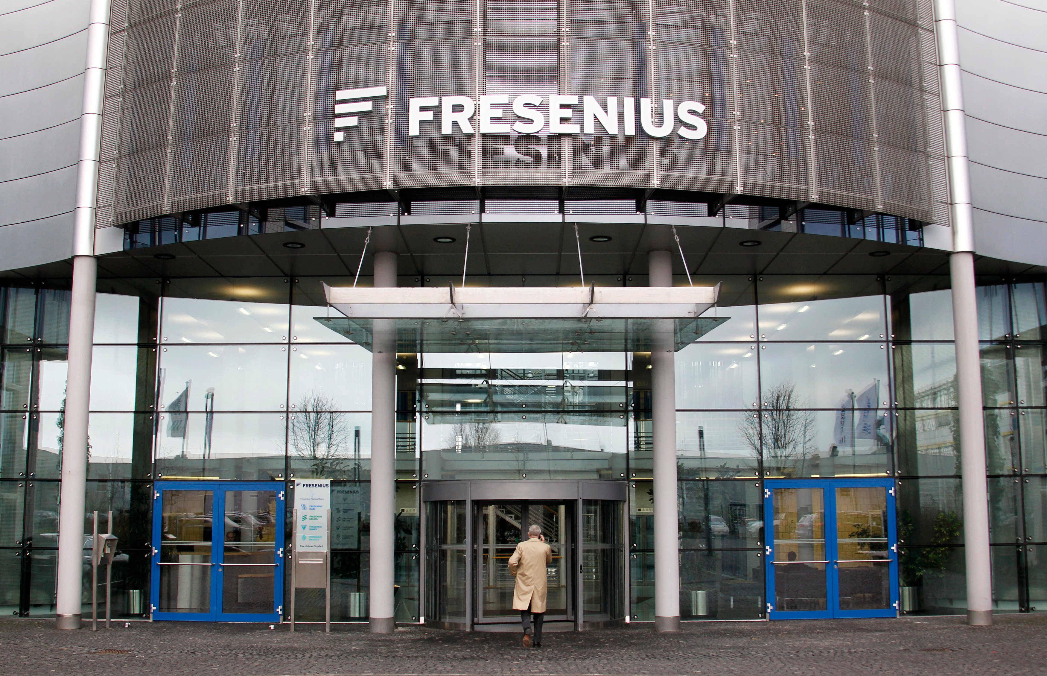 The Headquarters of Fresenius is pictured in Bad Homburg near Frankfurt February 24, 2010. REUTERS/Johannes Eisele