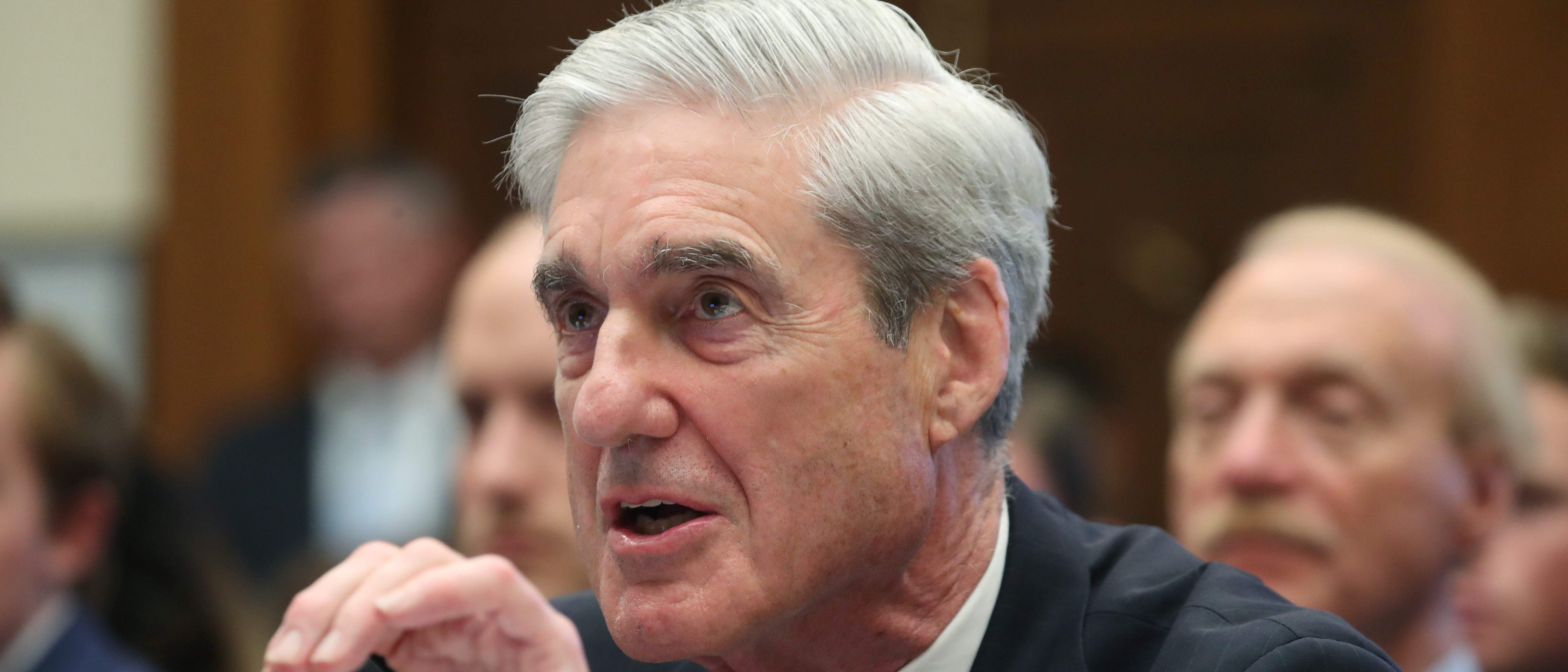 Former Special Counsel Robert Mueller testifies before the House Intelligence Committee at a hearing on the Office of Special Counsel's investigation into Russian Interference in the 2016 Presidential Election. (REUTERS/Leah Millis)