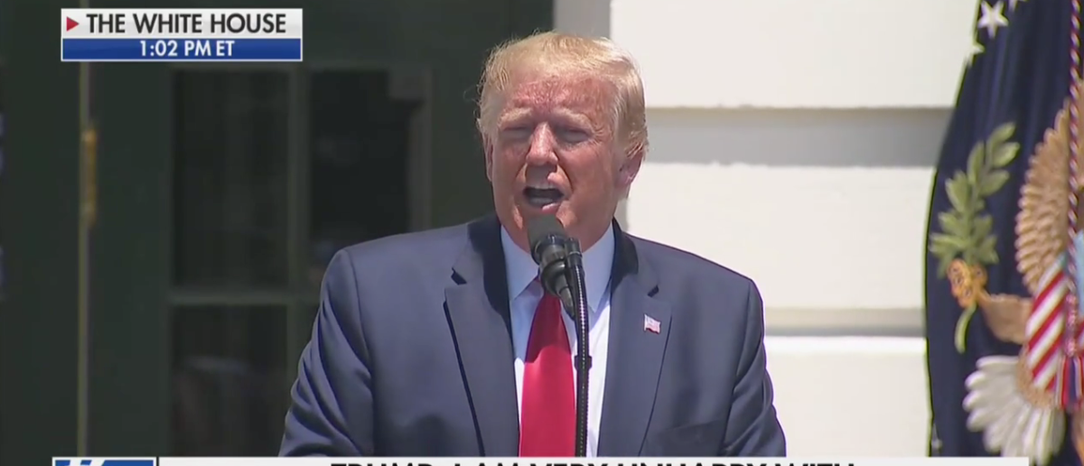President Donald Trump takes questions at "Made in America" event at the White House (Fox News Screenshot: July 15, 2019)