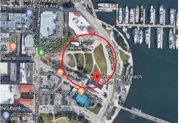 West Palm Beach Lake Pavilion. (Google Maps)