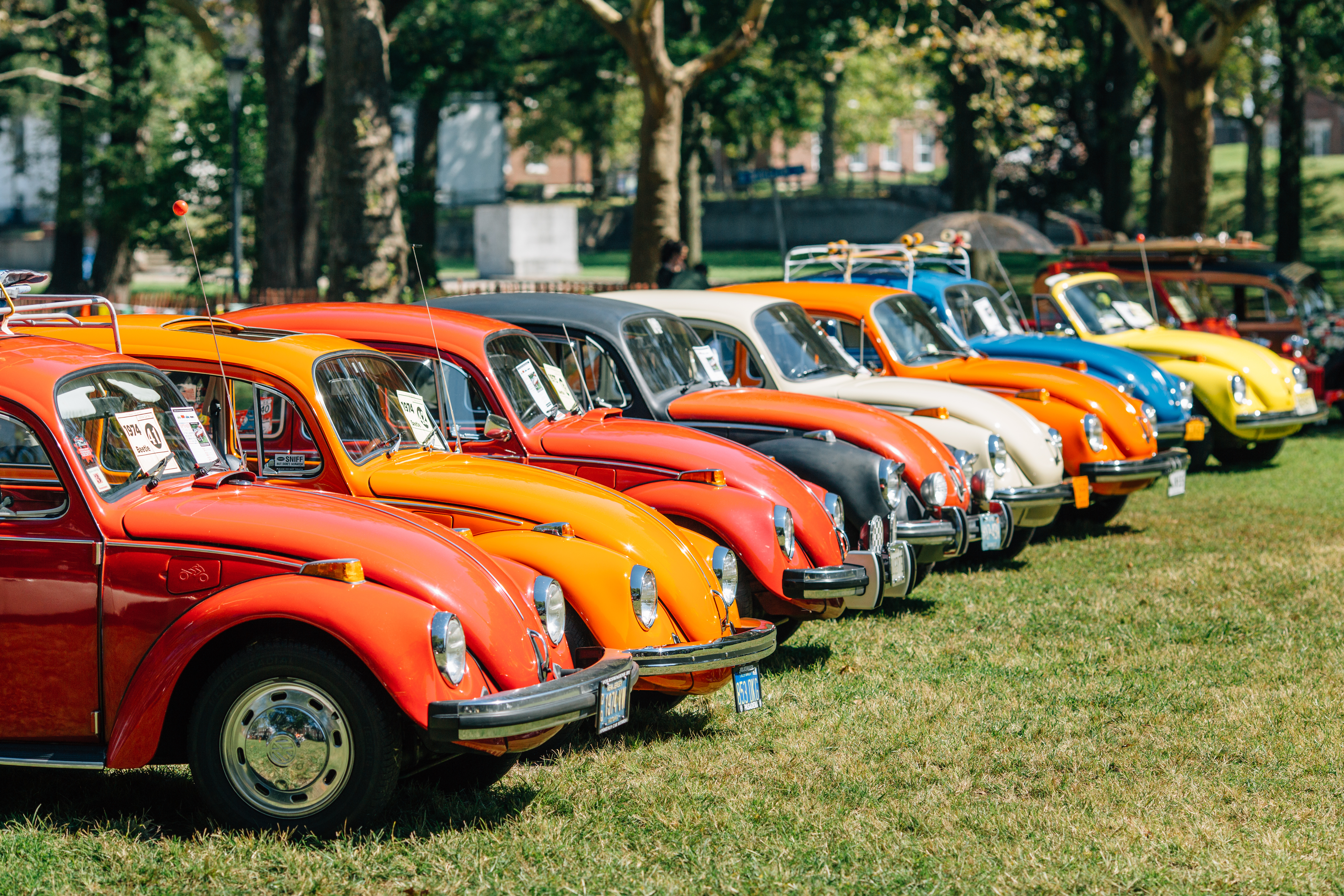 The VW Bug has changed significant since these retro air cooled models.