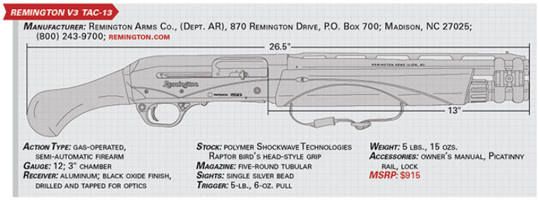 Gun Test: Remington V3 Tac-13.
