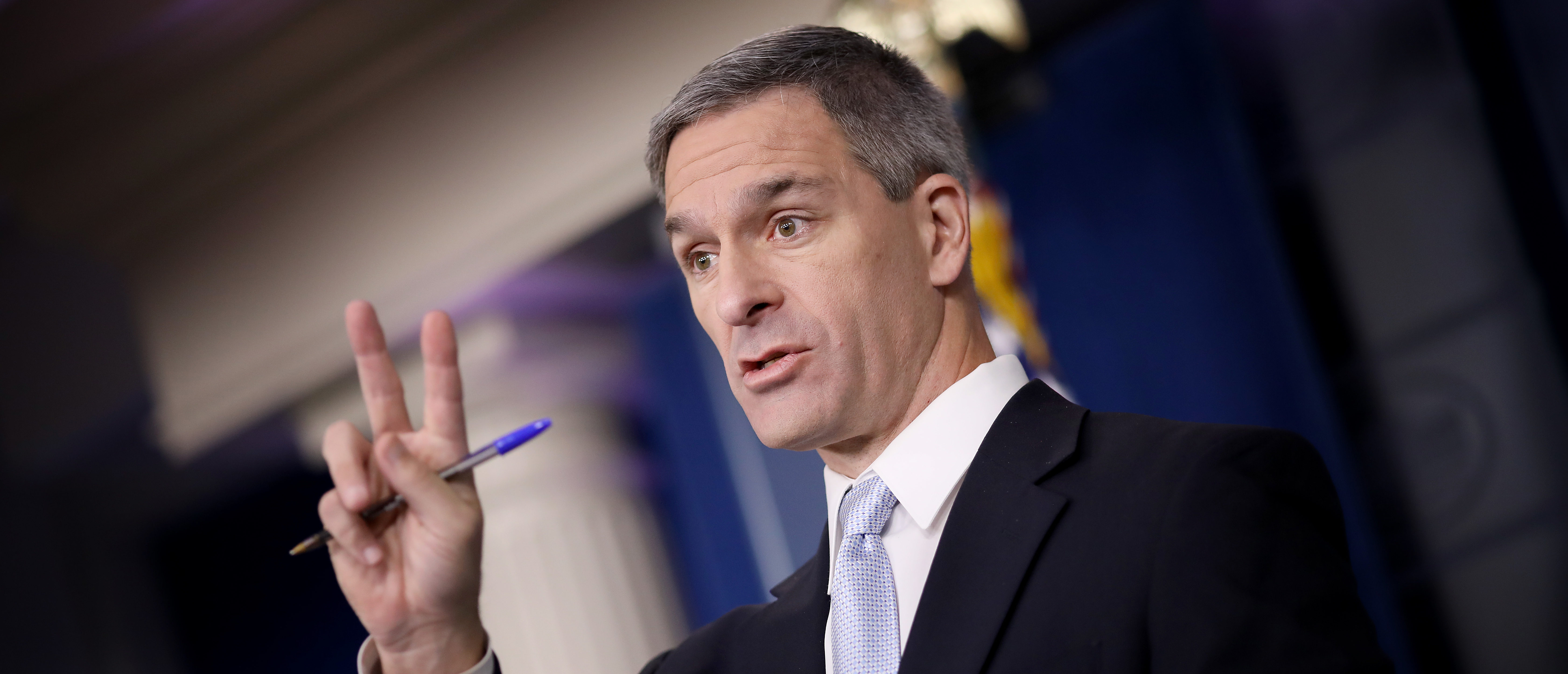 Citizenship And Immigration Acting Director Ken Cuccinelli Holds Press Briefing