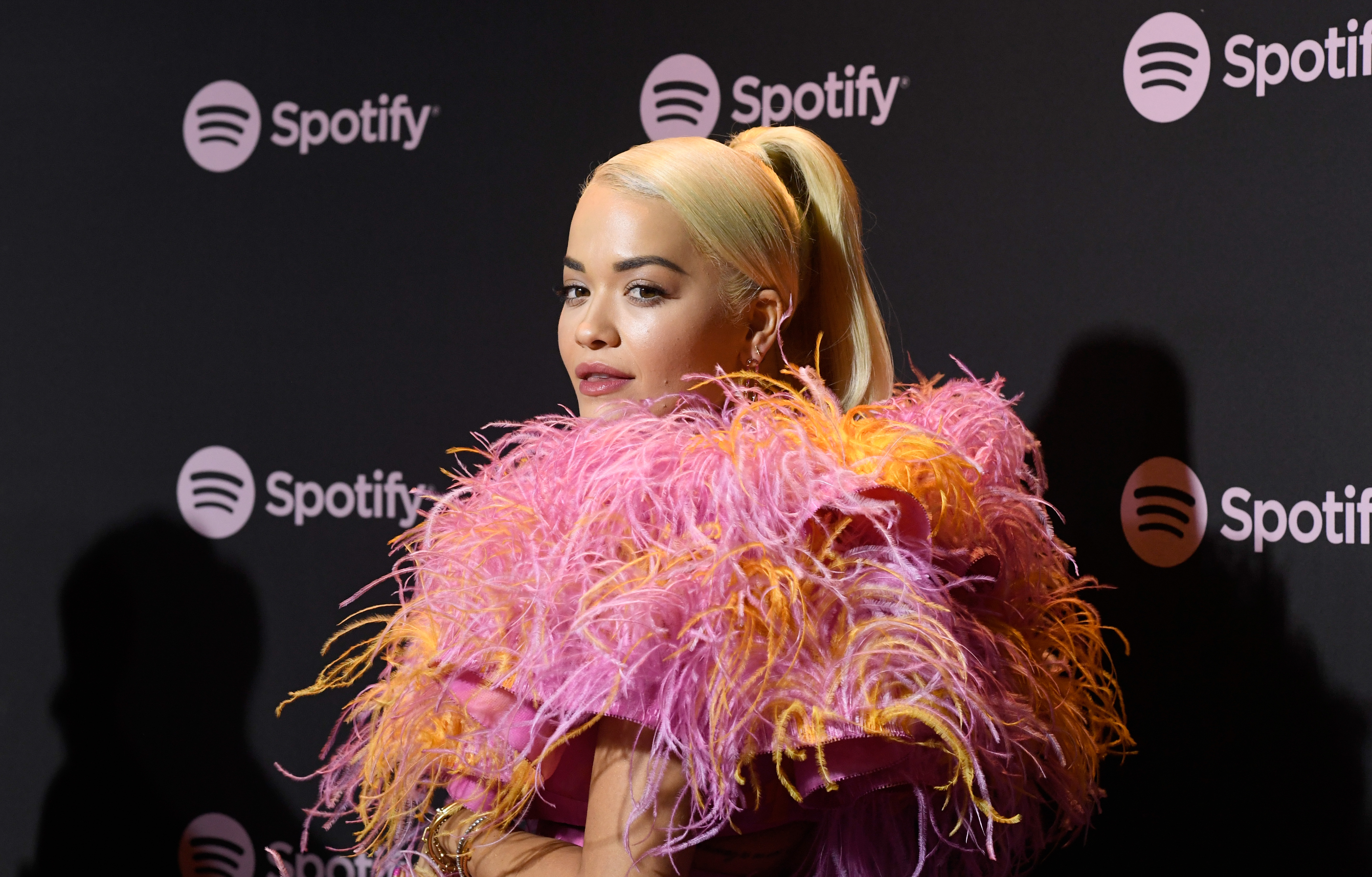 Rita Ora attends Spotify "Best New Artist 2019" event at Hammer Museum on February 7, 2019 in Los Angeles, California. (Photo by Frazer Harrison/Getty Images for Spotify)