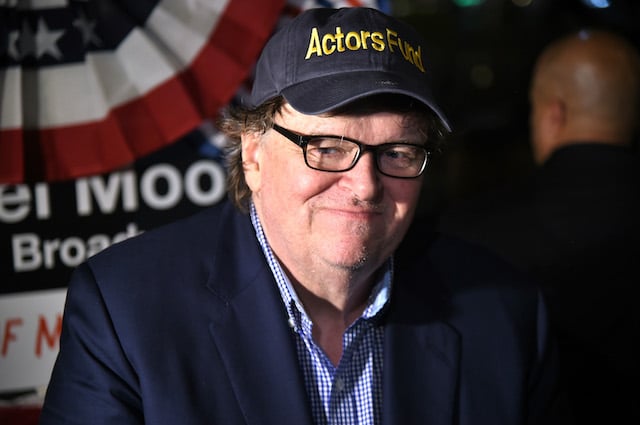 Michael Moore attends "The Terms Of My Surrender" Broadway Opening Night - After Party at Bryant Park Grill on August 10, 2017 in New York City. (Photo by Mike Coppola/Getty Images)