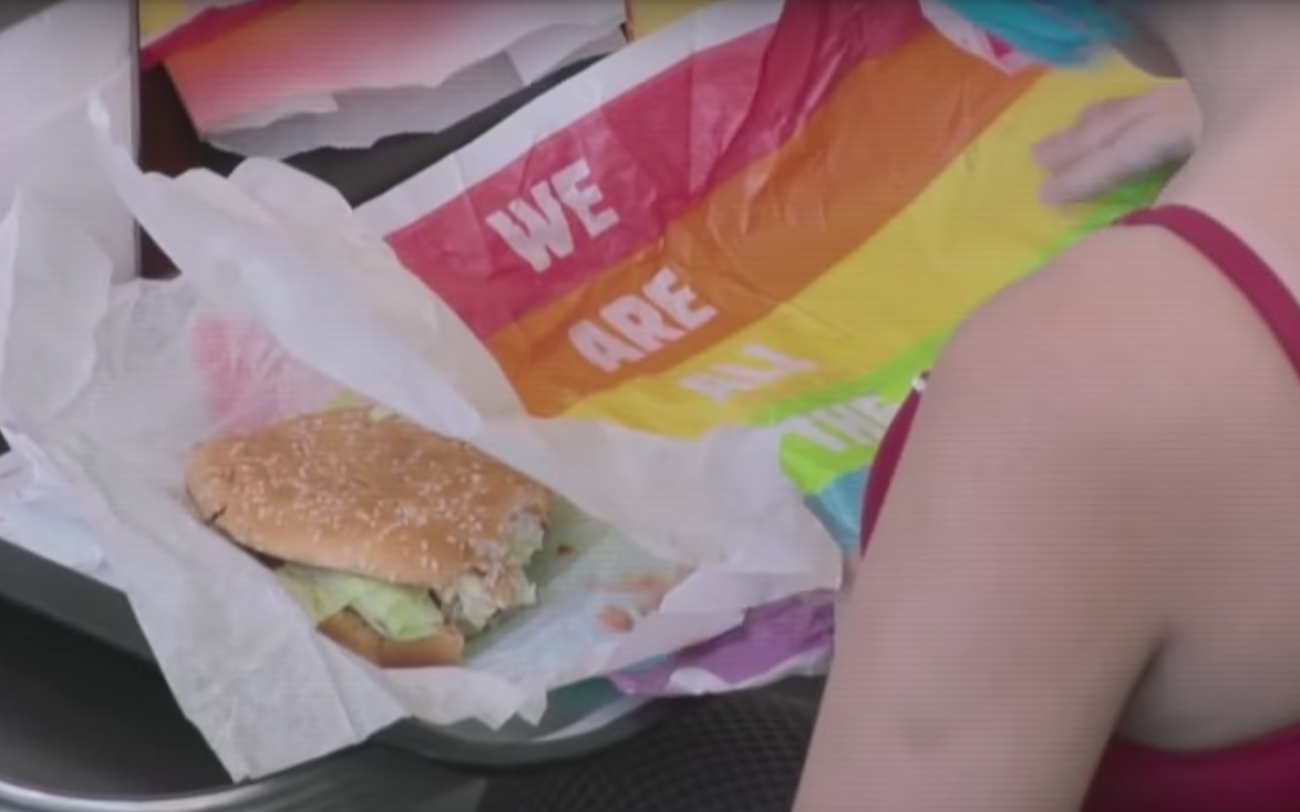 Burger King's "Proud Whopper" for Pride Month. (Youtube/RedazioneBrandNews)