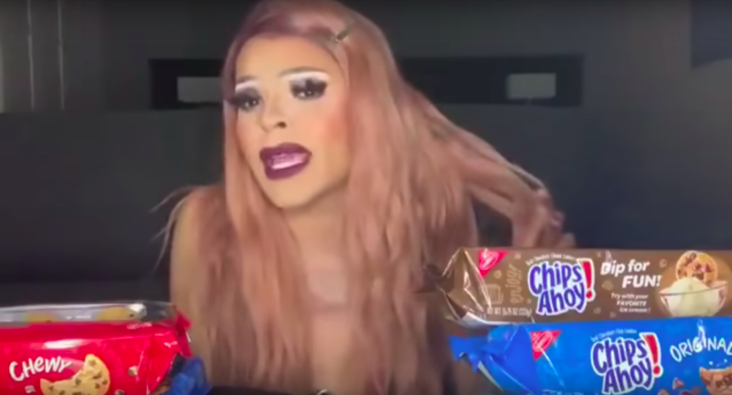 Chips Ahoy! used a drag queen on social media to send a Mothers' Day message. (Youtube/Chips Ahoy!)