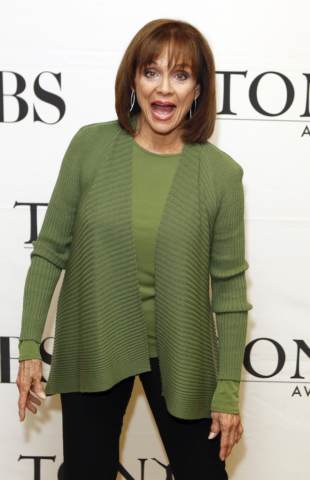 Actress Valerie Harper, nominated for Best Performance by a Leading Actress in a Play for her work in "Fences", arrives for a Tony Award nominees press reception in New York City May 5, 2010. REUTERS/Lucas Jackson