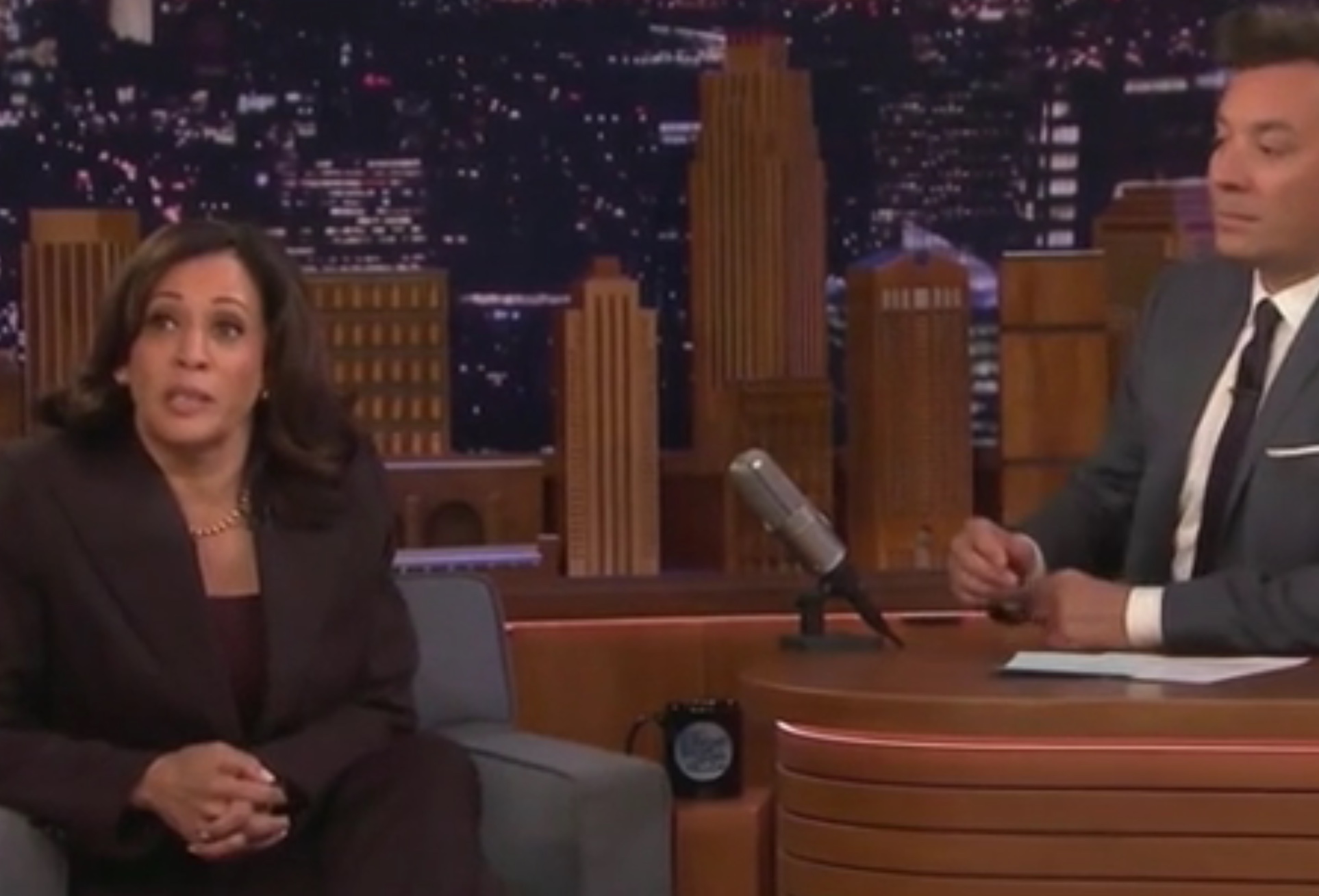 California Democratic Sen. Kamala Harris talks gun control on “The Tonight Show Starring Jimmy Fallon,” Sept. 16, 2019. NBC screenshot