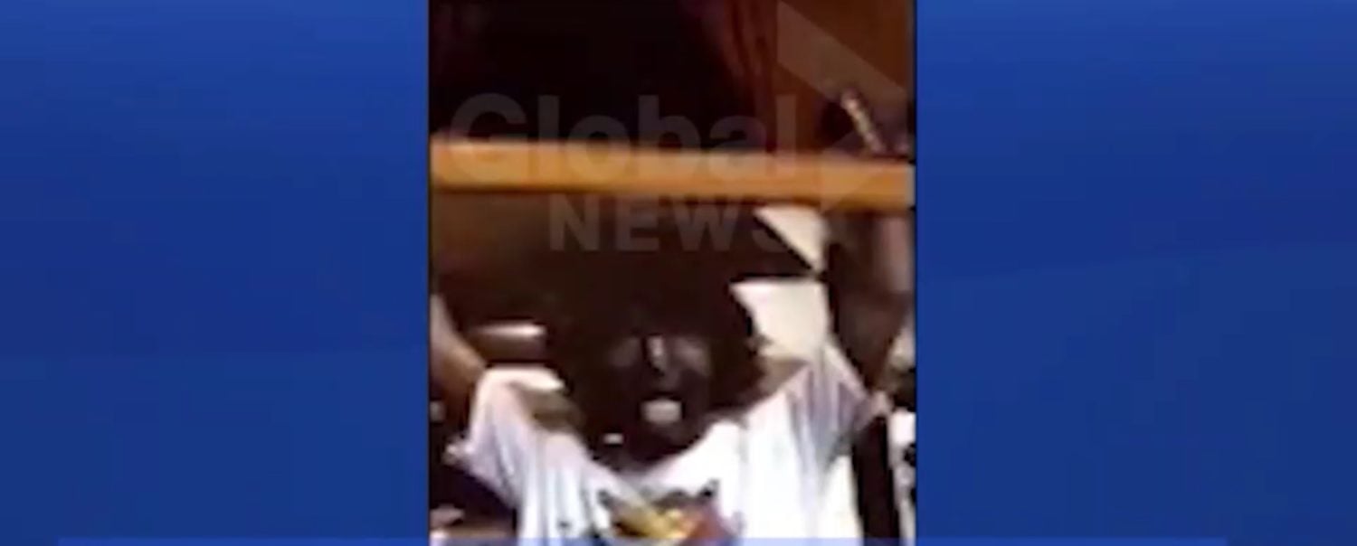 Canadian Prime Minister Justin Trudeau appears in blackface in the third known instance of his donning the racist makeup in this video obtained by Global News, Sept. 18, 2019. Global News screenshot.