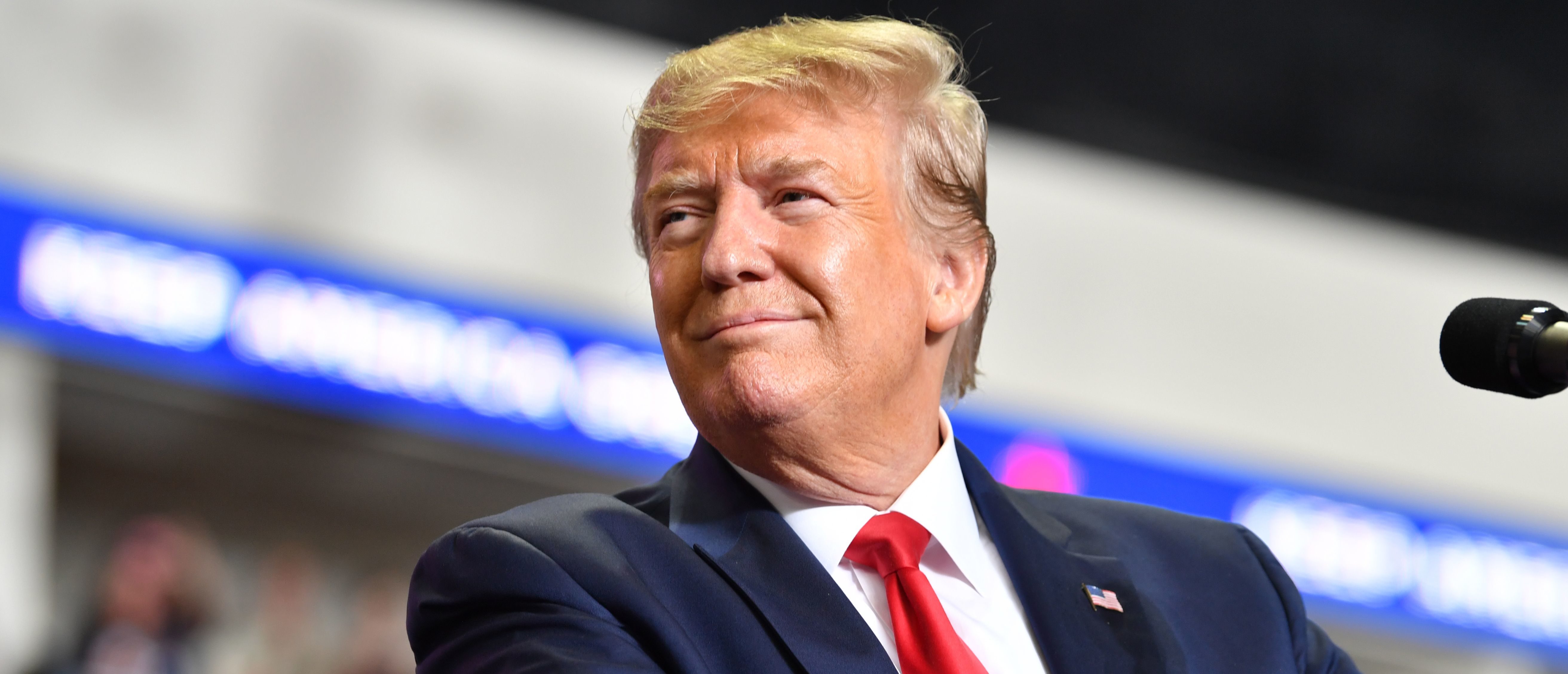 President Donald Trump at a campaign rally in Rio Rancho, New Mexico, on September 16, 2019. (Nicholas Kamm/AFP/Getty Images)