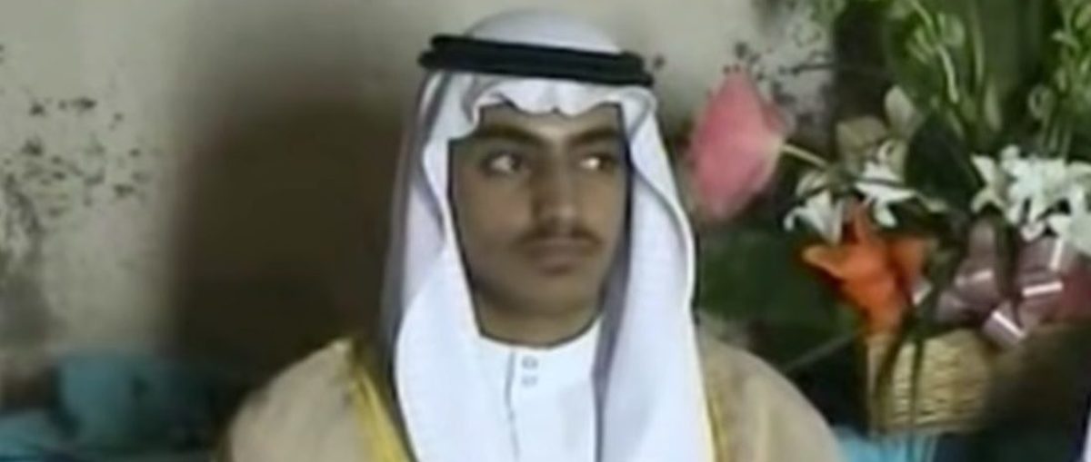 Hamza bin Laden is pictured. (YouTube screen grab/CBS News)