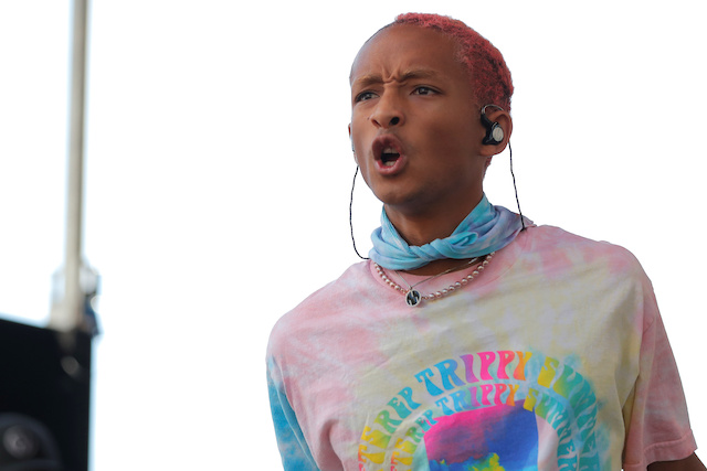 Jaden Smith performs at the Global Climate Strike in lower Manhattan in New York, U.S., September 20, 2019. REUTERS/Lucas Jackson