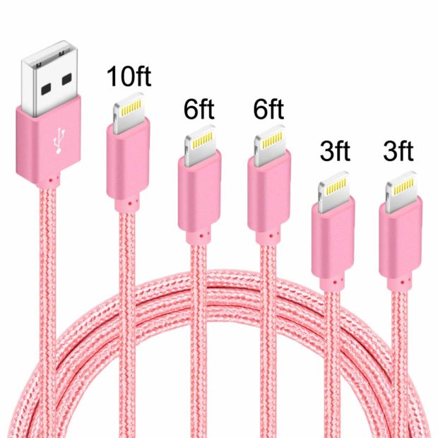 Five charging cables for one absurd price!!!(Photo via Amazon)