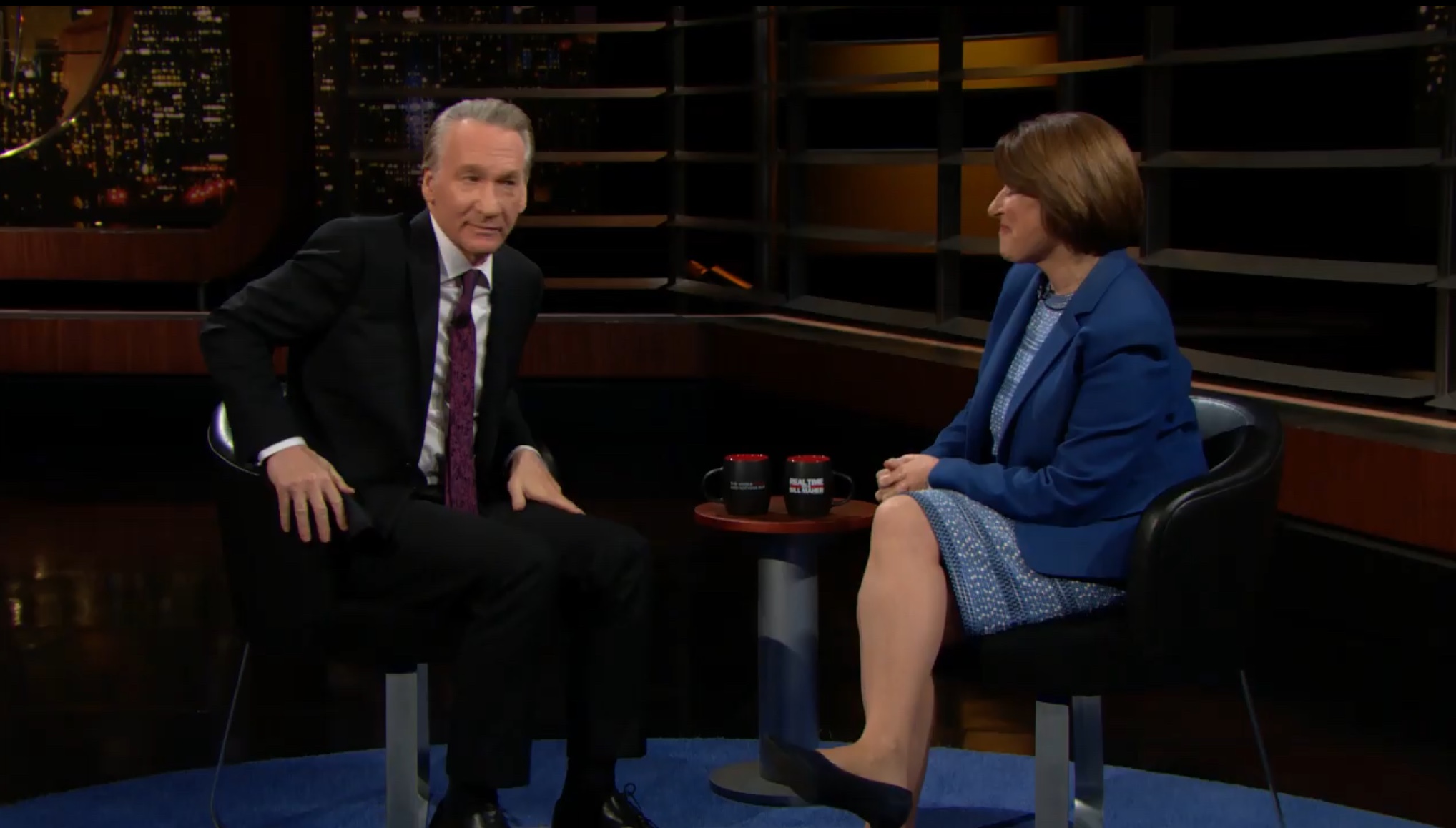 Bill Maher talks with Democratic Minnesota Sen. Amy Klobuchar on “Real Time with Bill Maher,” Oct. 11, 2019. YouTube screenshot